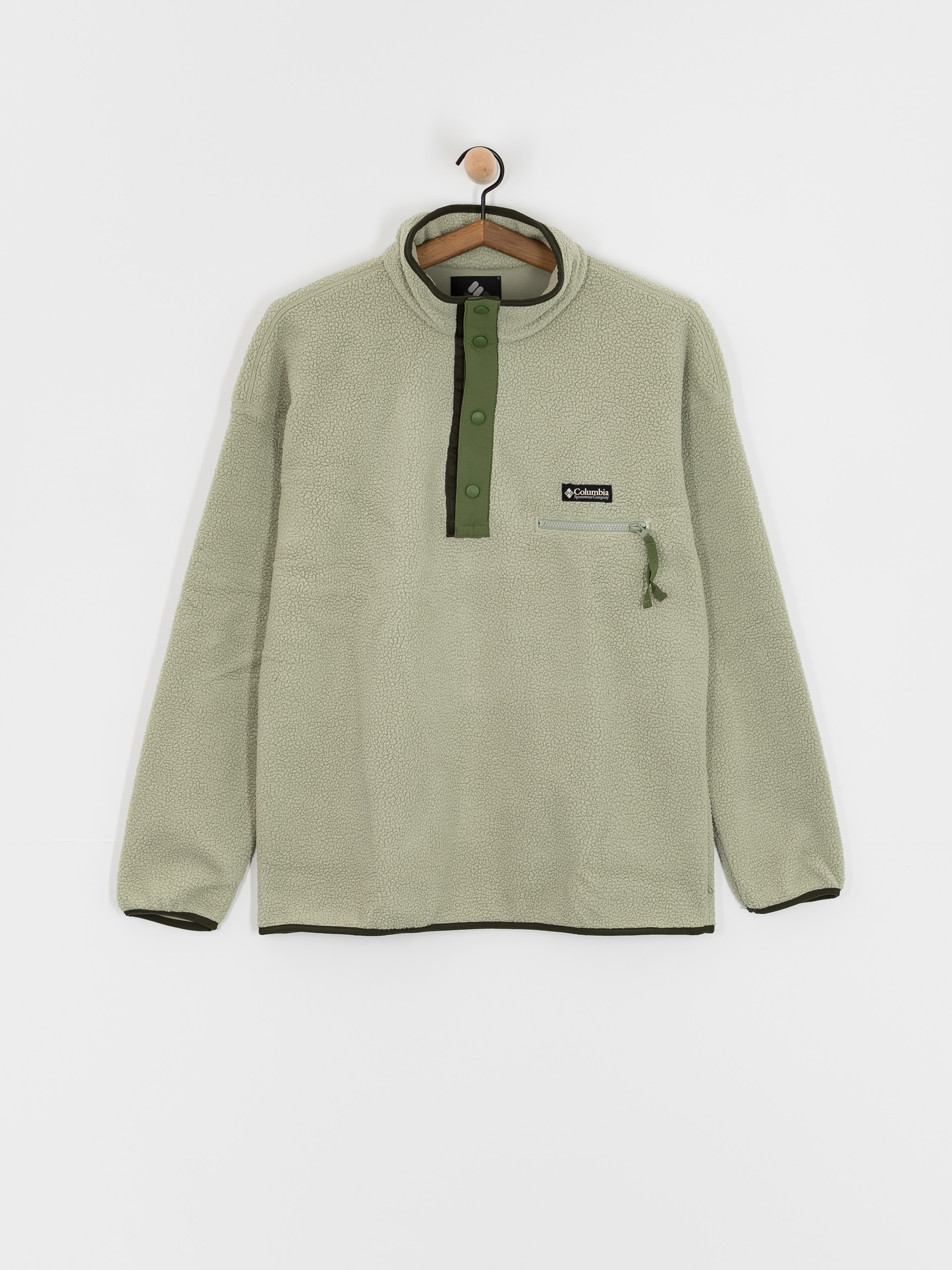 Columbia Fleece Helvetia II Half Snap - green (safari)