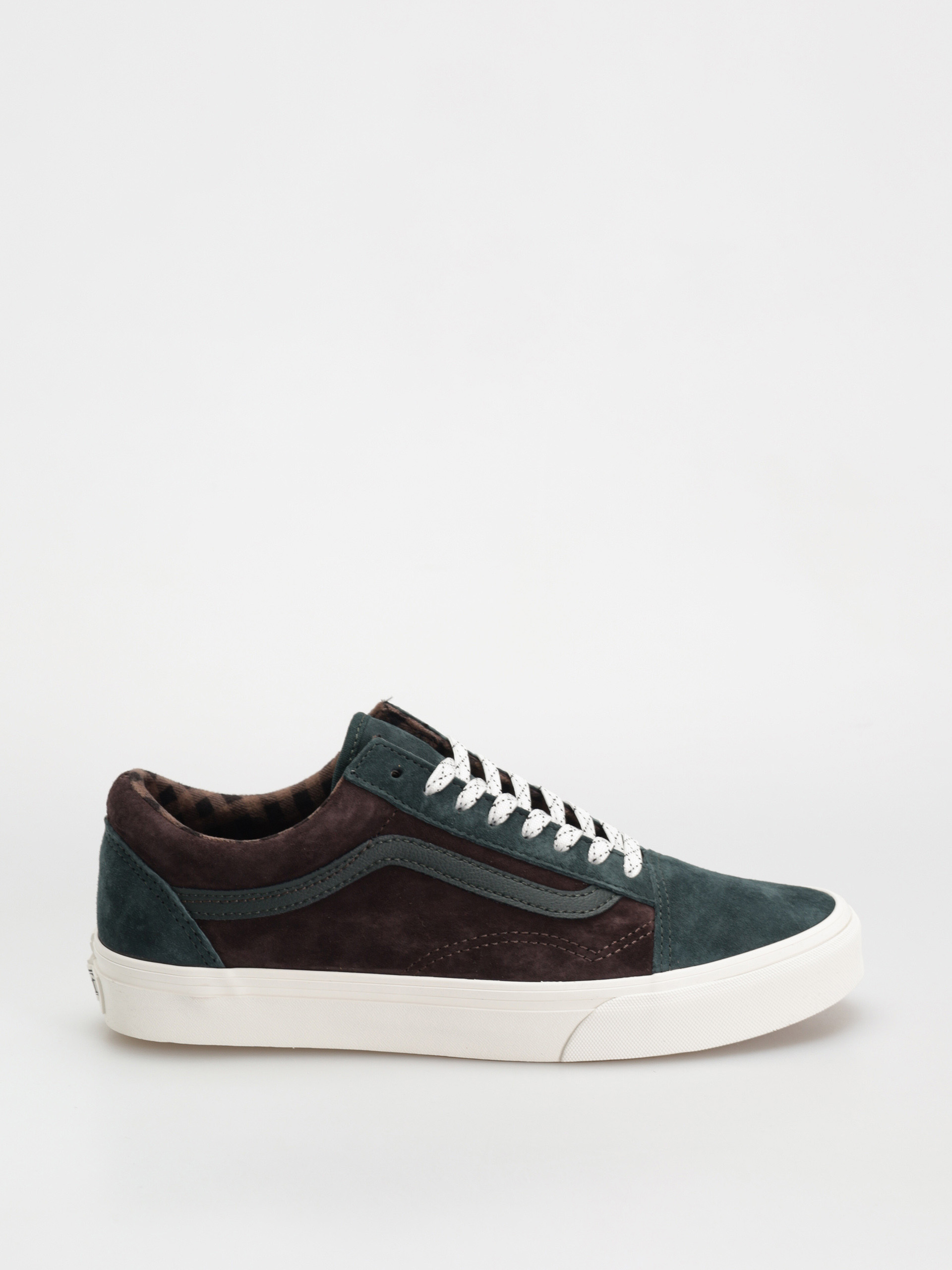 Vans Schuhe Old Skool (pig suede plaid scarab)