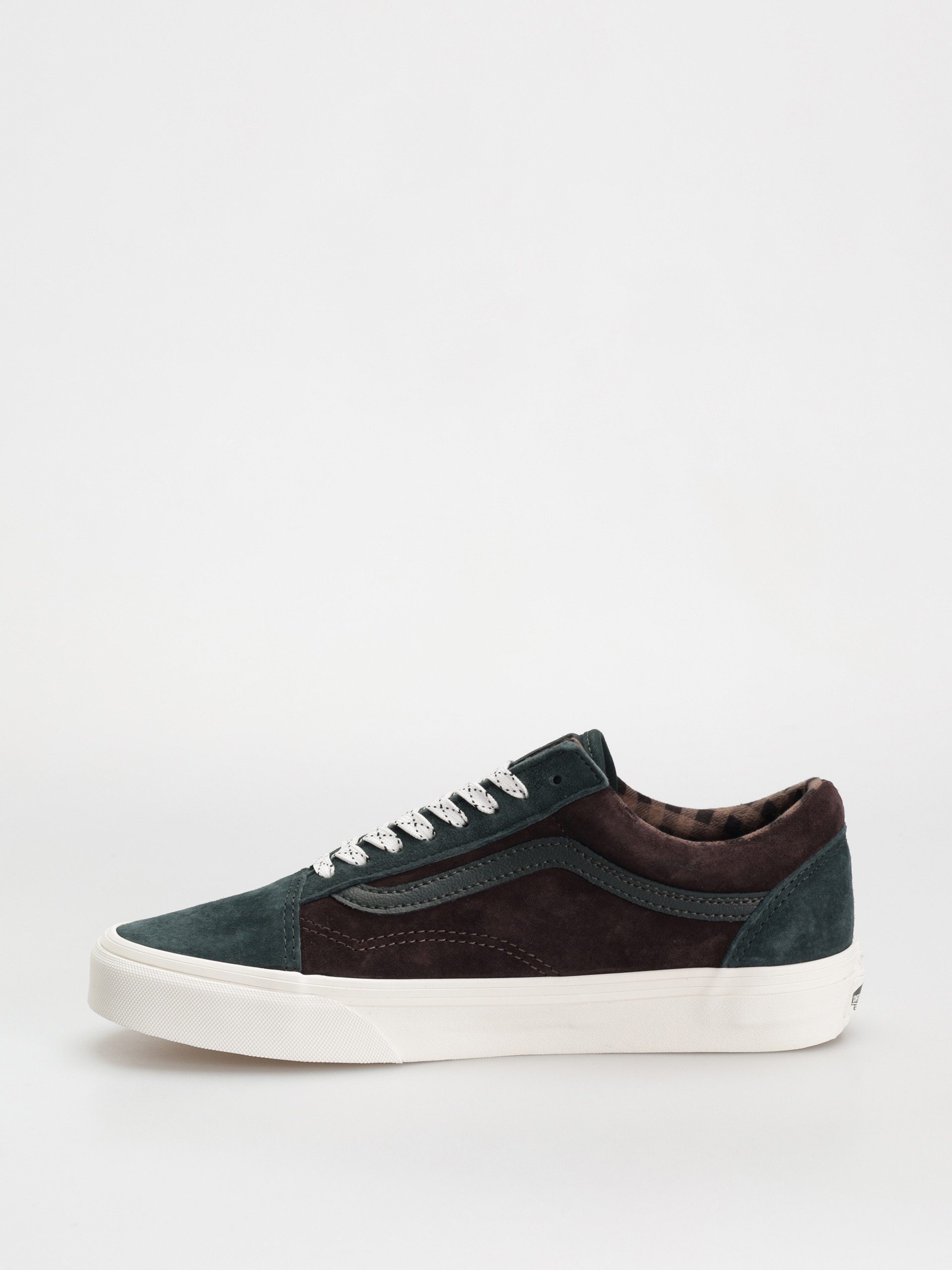 Vans Schuhe Old Skool (pig suede plaid scarab)