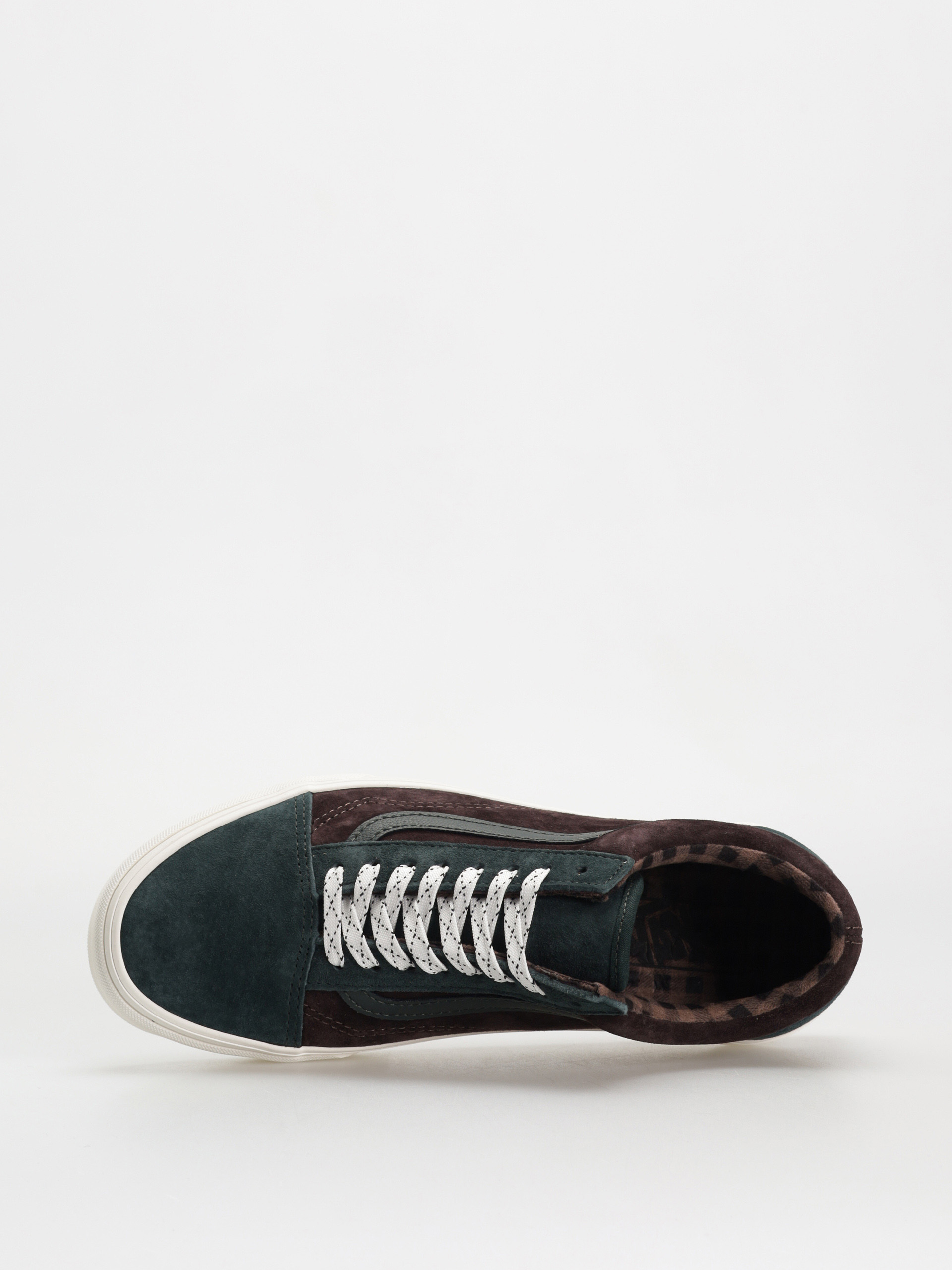 Vans Shoes Old Skool (pig suede plaid scarab)