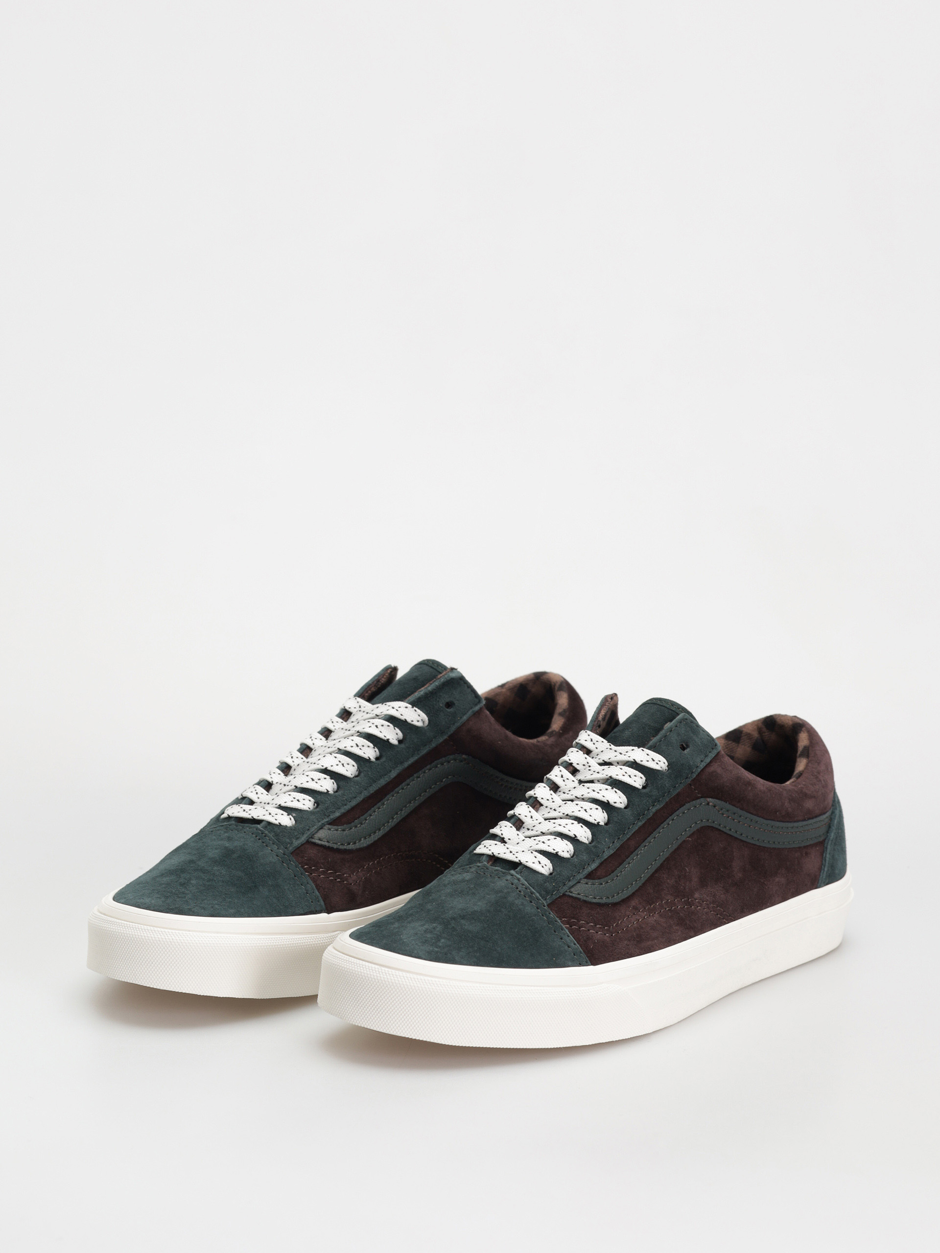 Vans Schuhe Old Skool (pig suede plaid scarab)