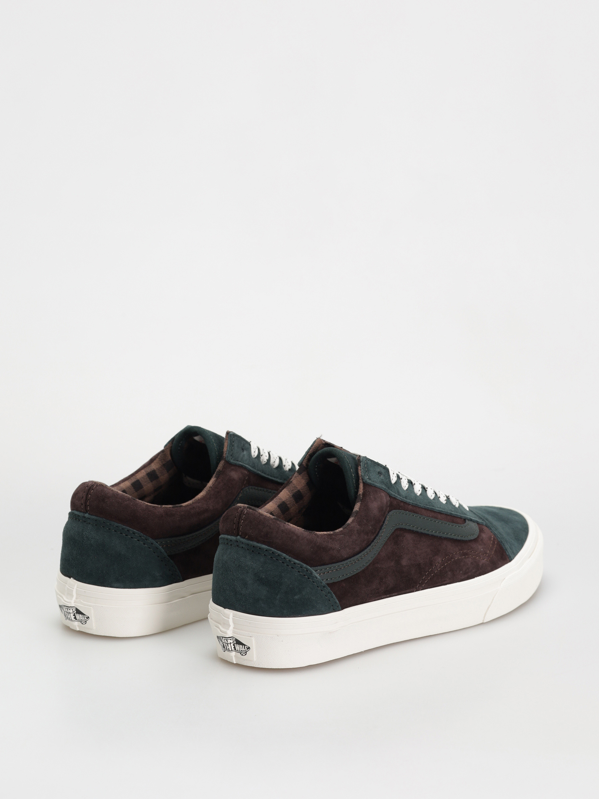 Vans Schuhe Old Skool (pig suede plaid scarab)