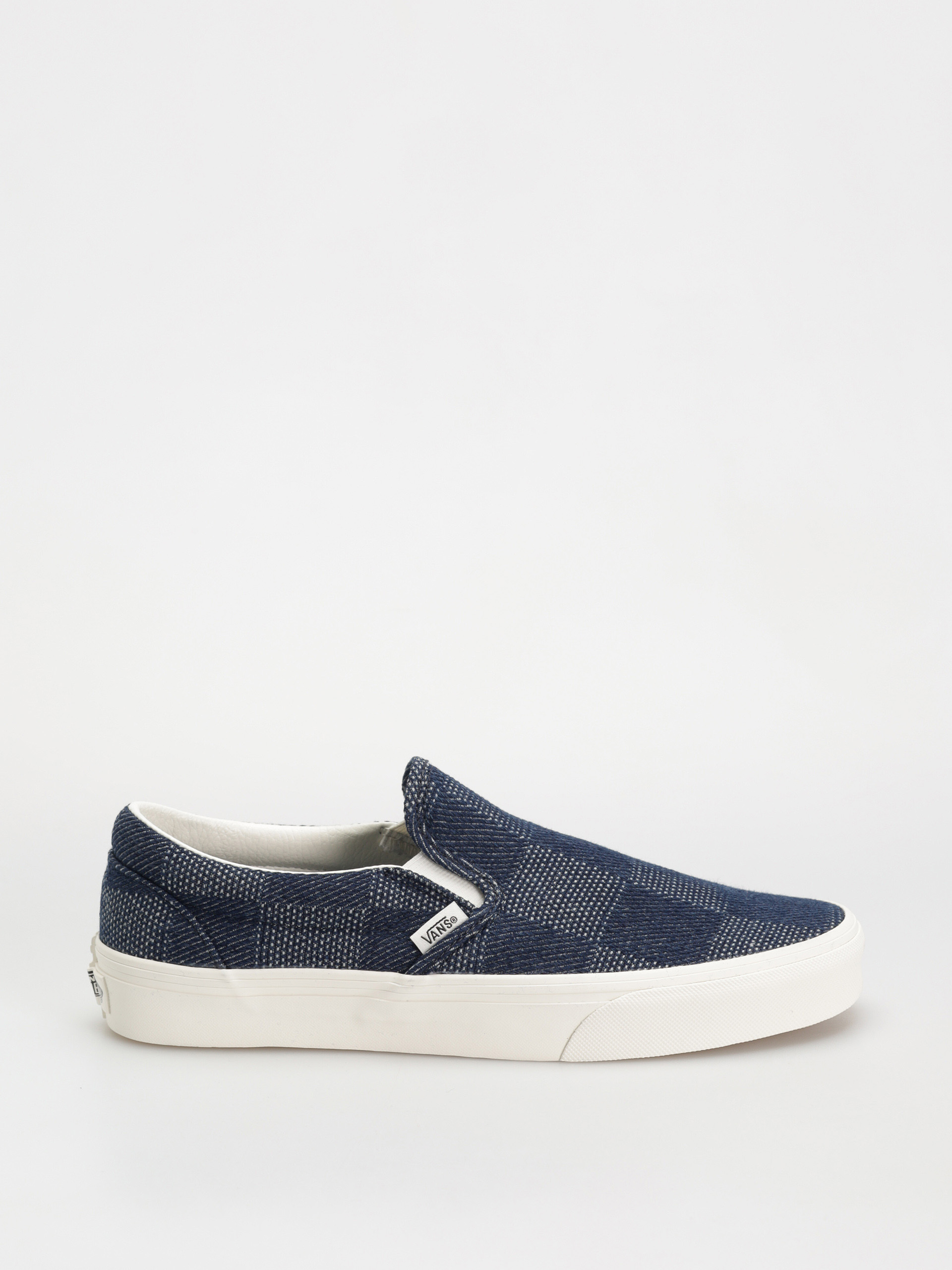 Vans Shoes Classic Slip On navy blue (denim check navy)