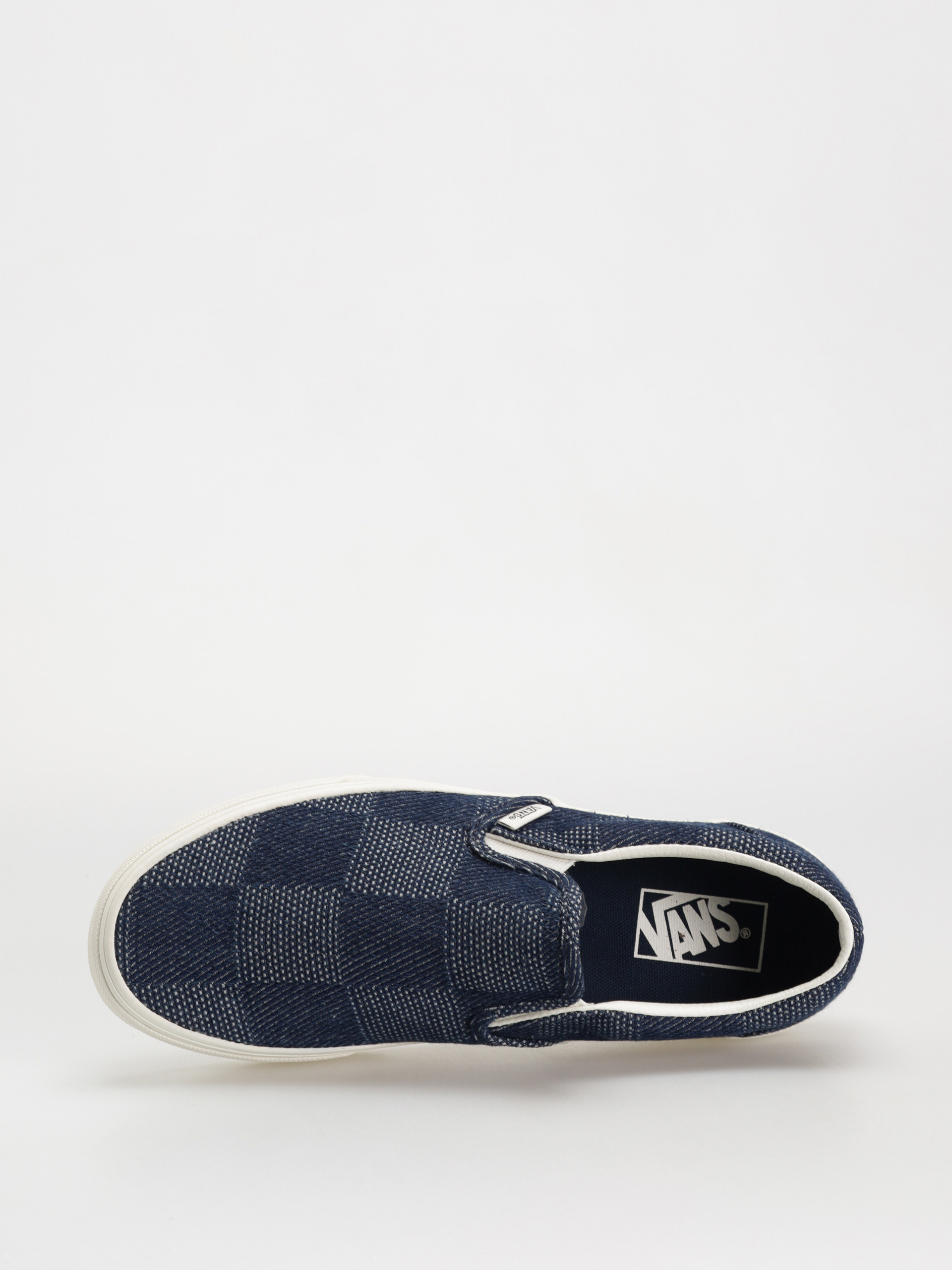 Vans Shoes Classic Slip On (denim check navy)