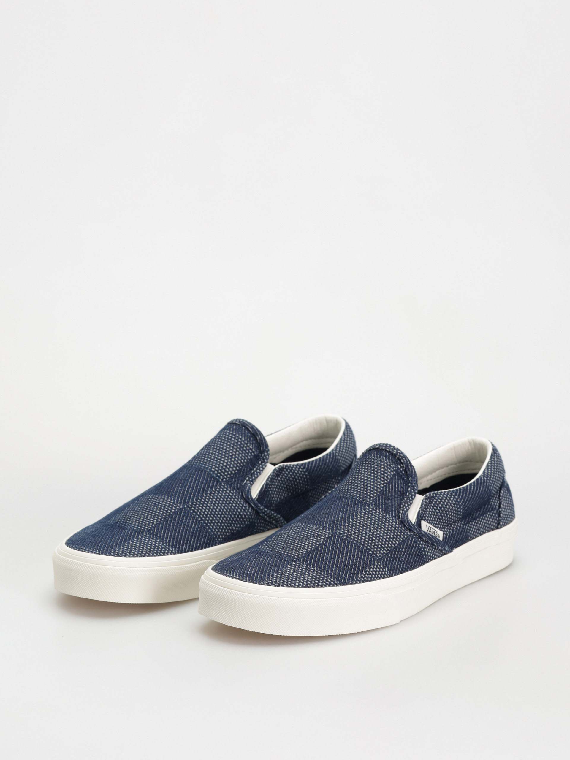Vans Shoes Classic Slip On (denim check navy)