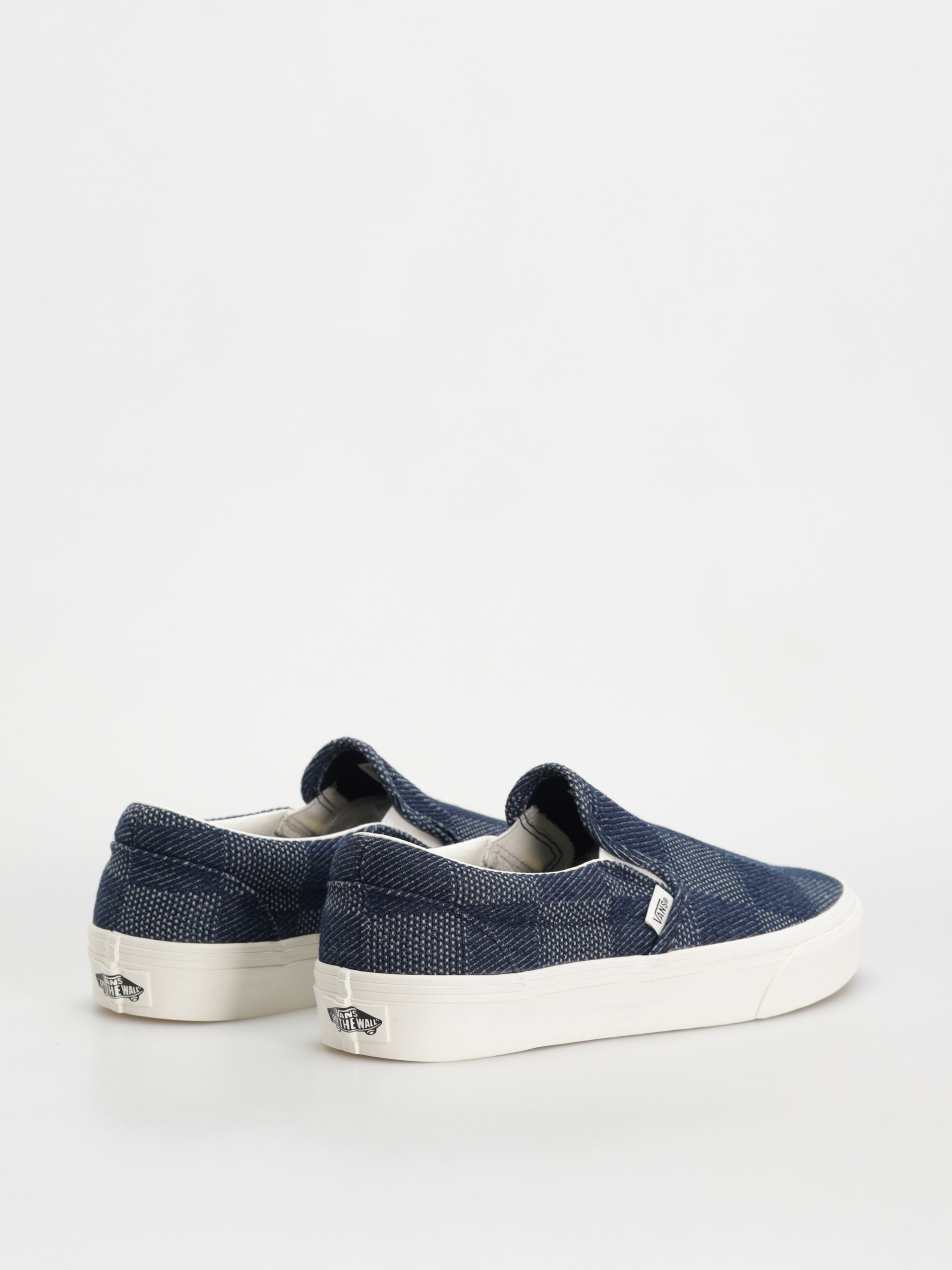 Vans Shoes Classic Slip On (denim check navy)