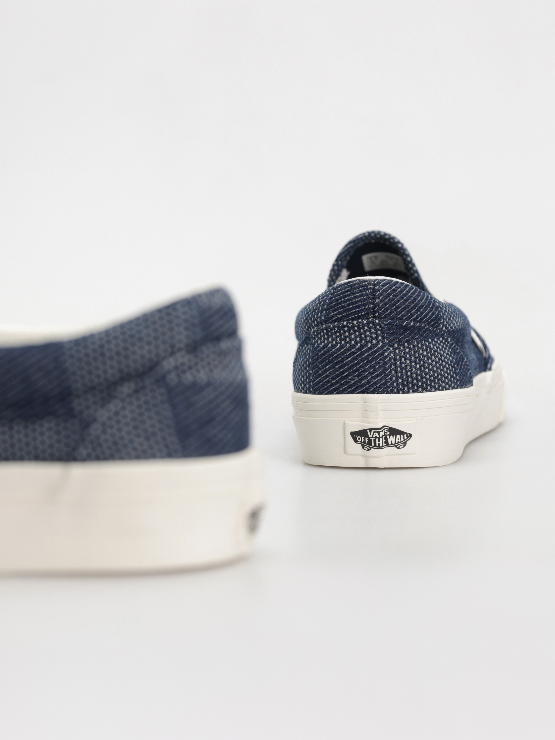 Vans Shoes Classic Slip On (denim check navy)