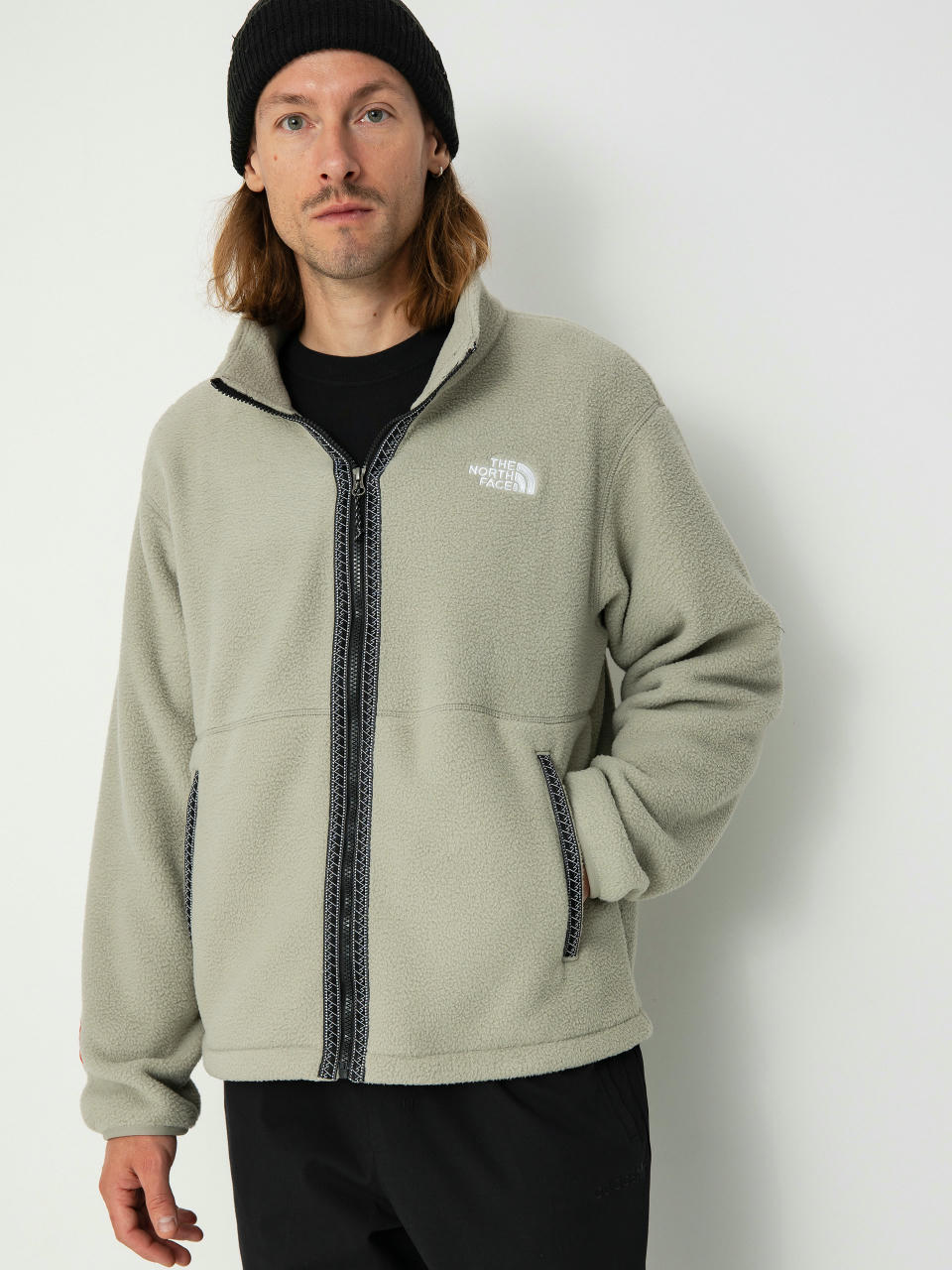 Mens The North Face Fleece  Tnf Fleeski FZ (clay grey)