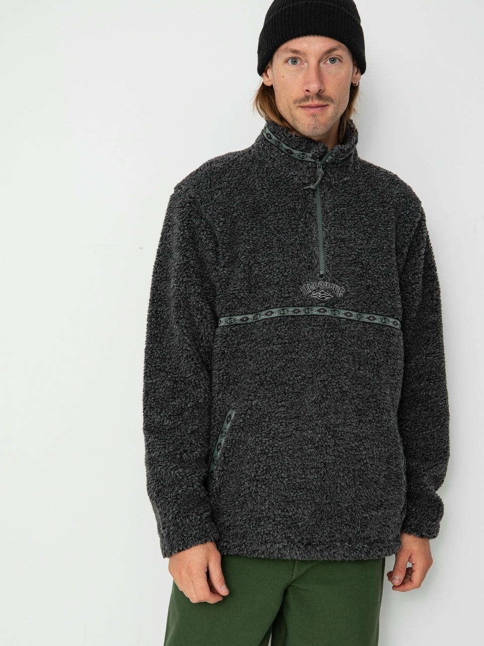 Billabong Boundary Tombstone Fleece  (black heather)