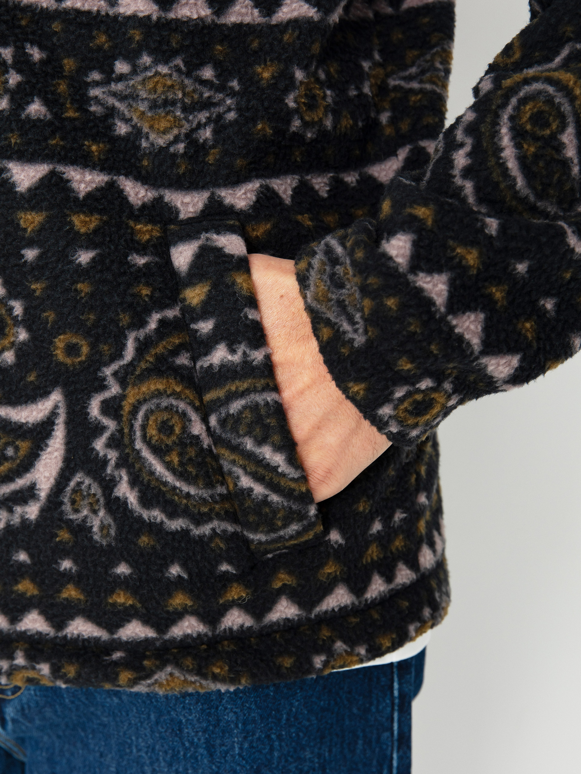 Mens Billabong Boundary Mock Shirt (black)