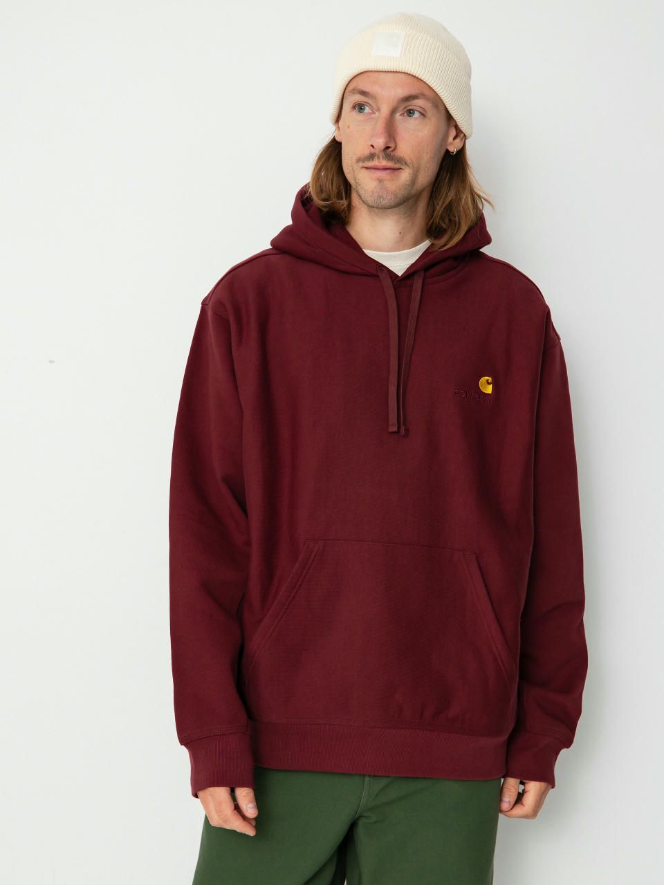 Carhartt WIP American Script HD Hoodie (malbec)