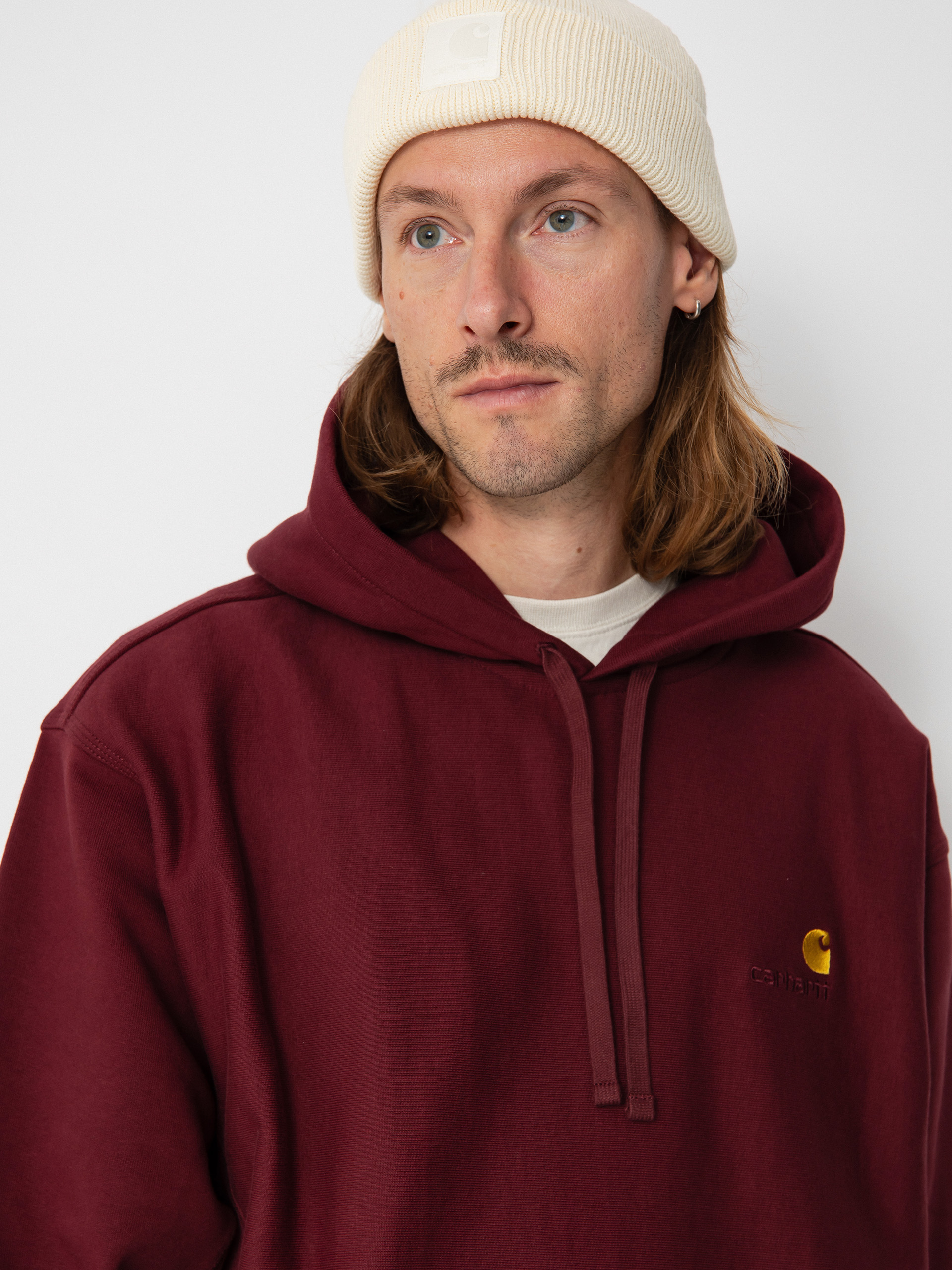 Carhartt WIP American Script HD Hoodie (malbec)