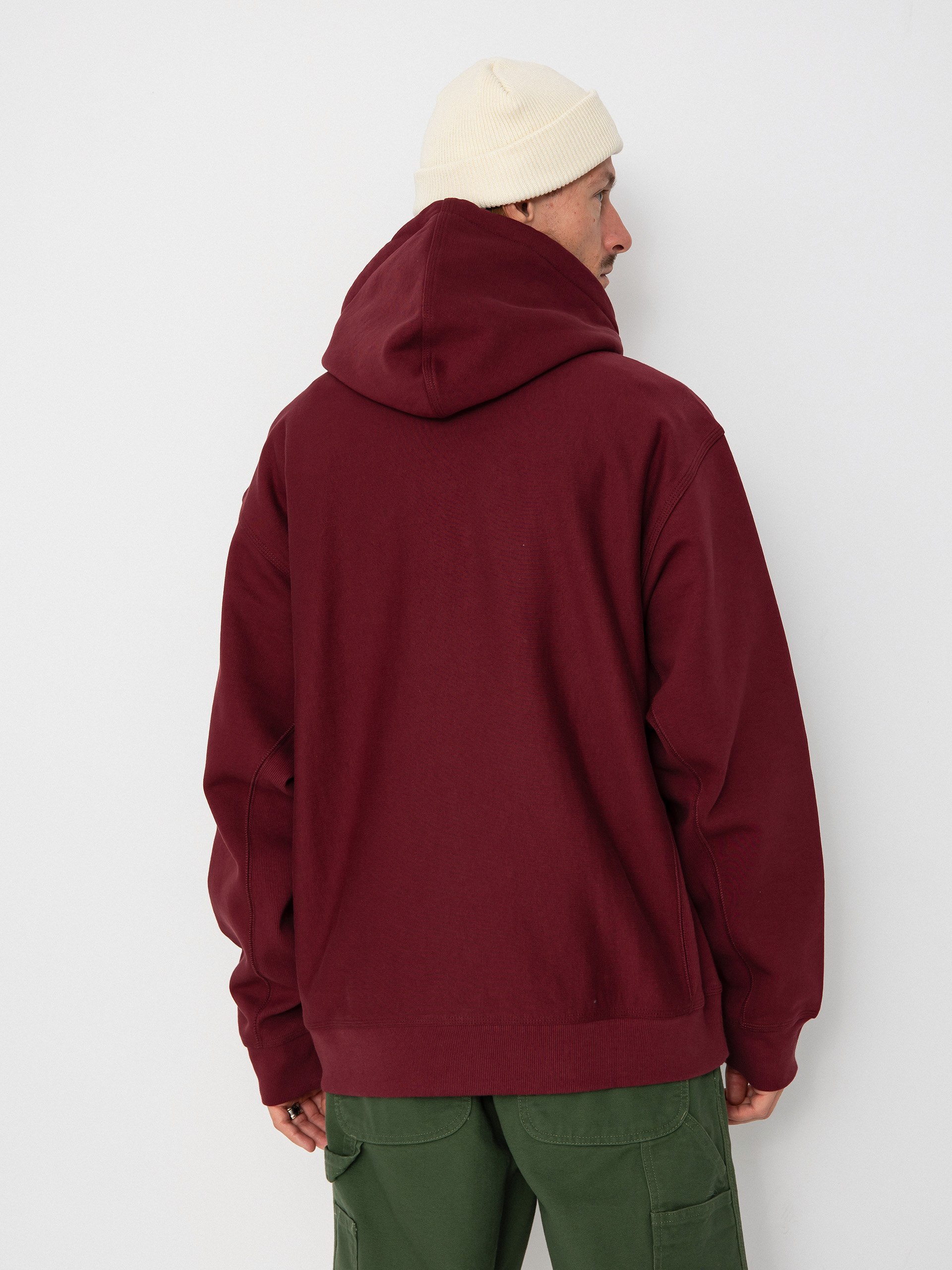 Carhartt WIP American Script HD Hoodie (malbec)
