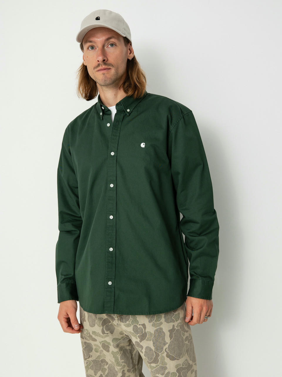 Carhartt WIP Madison Shirt (sycamore tree/wax)