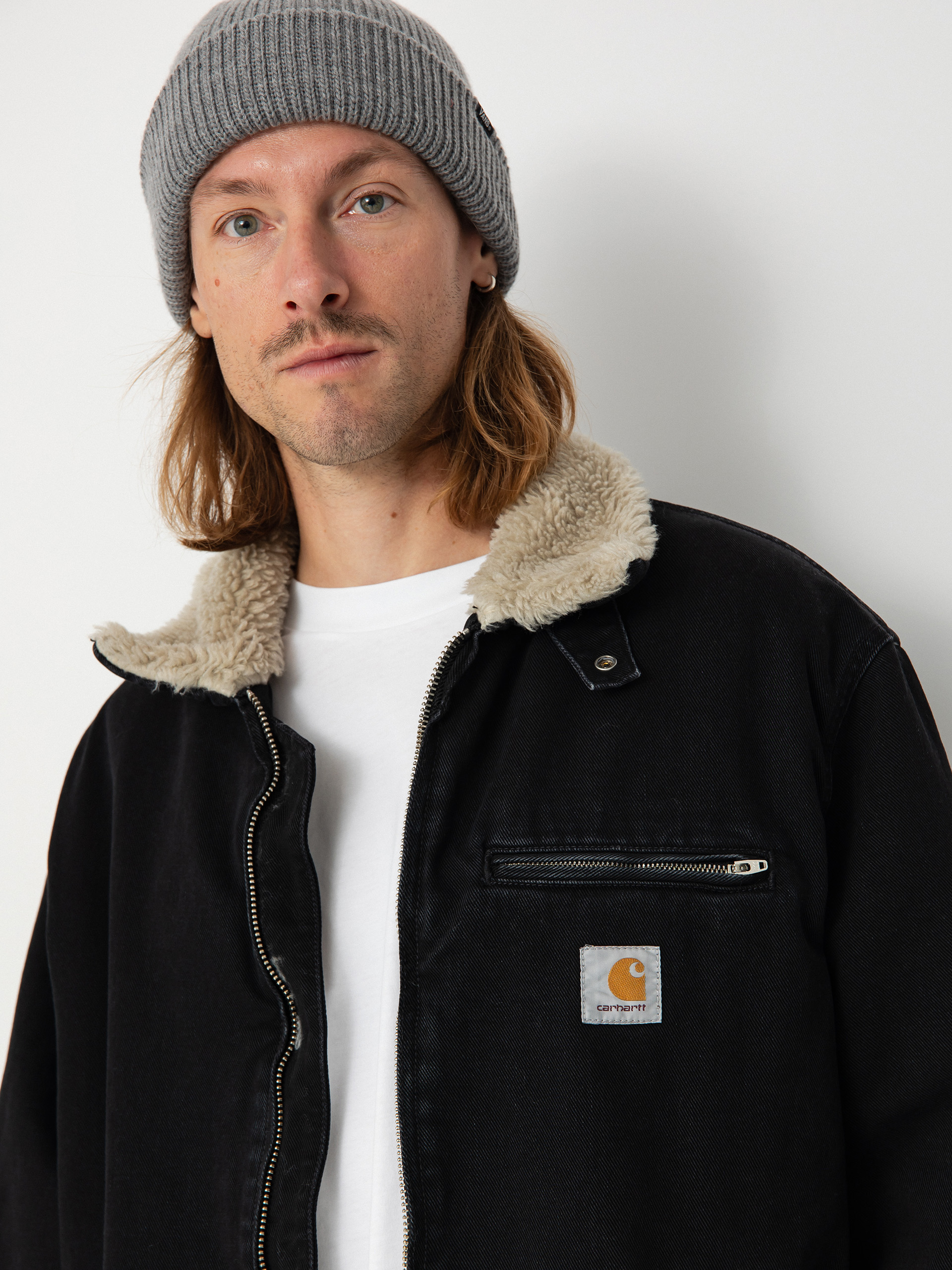 Carhartt WIP Jacke Herald - Schwarz (black/wall)