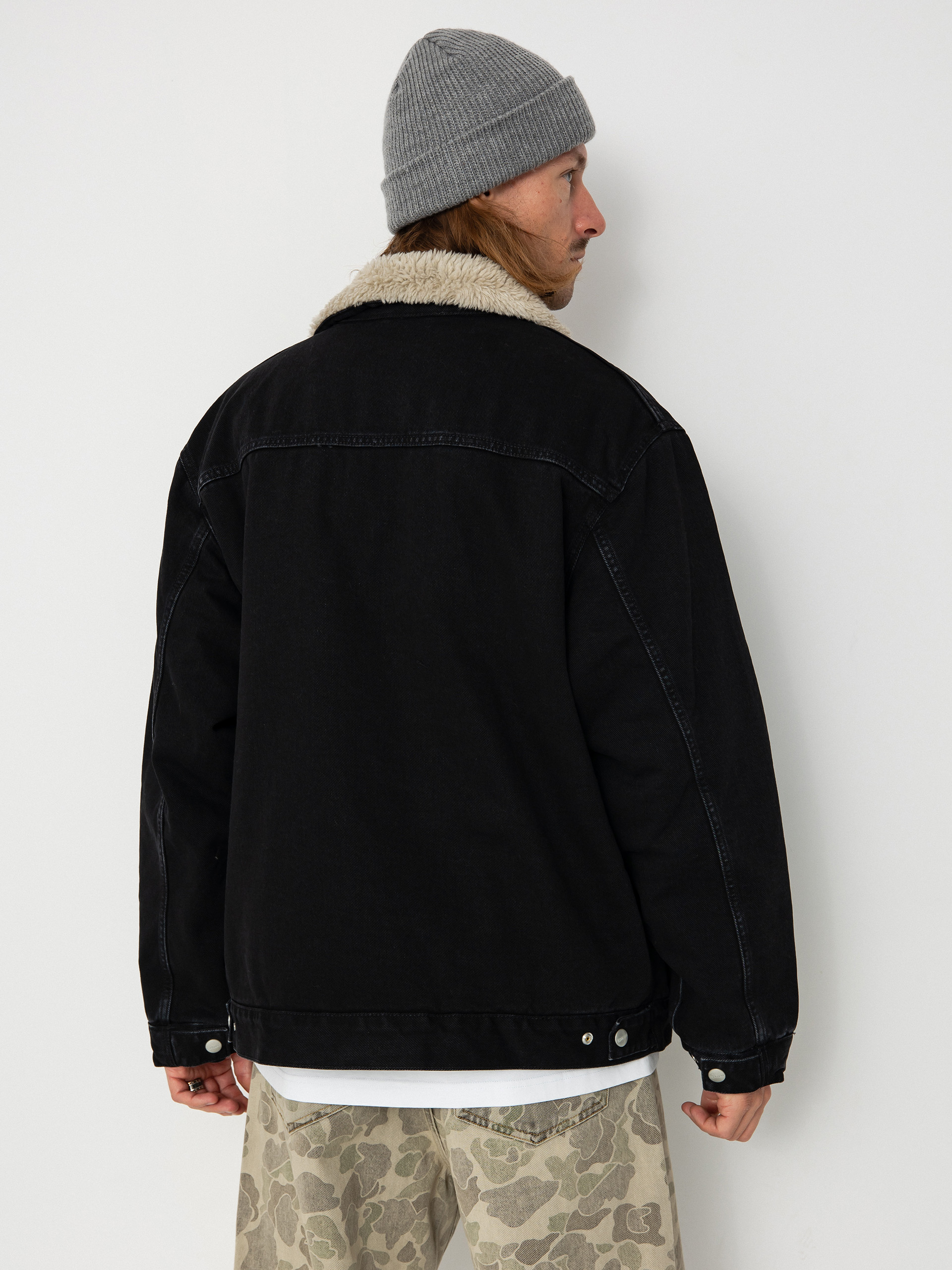 美品/XL CARHARTT WIP HERALD JACKET 黒　ボア 美品/XL CARHARTT WIP HERALD JACKET 黒 ボア - メルカリ