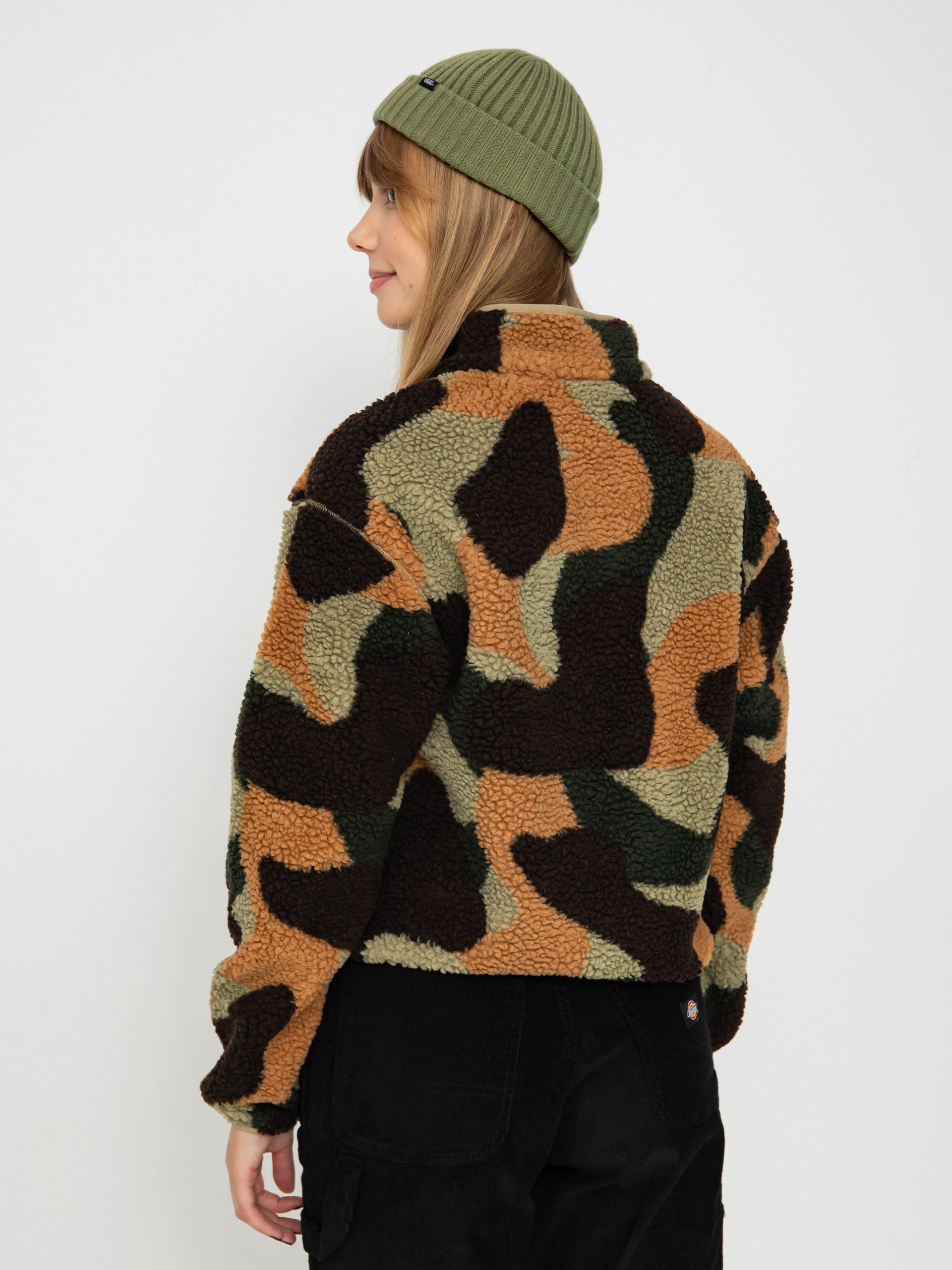 Womens Dickies Fleece  Mount Hope Camo (imperial green)