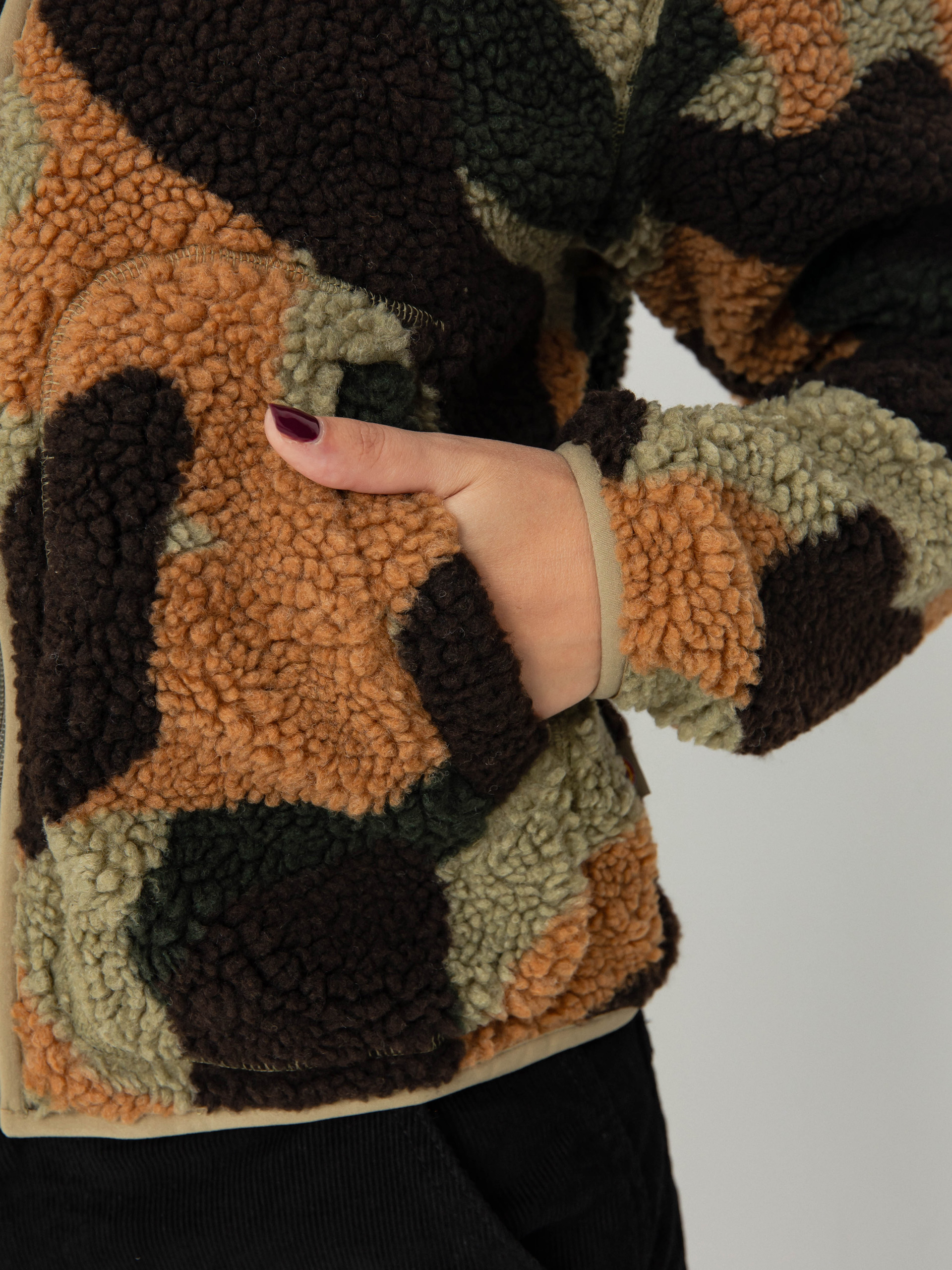 Womens Dickies Fleece  Mount Hope Camo (imperial green)