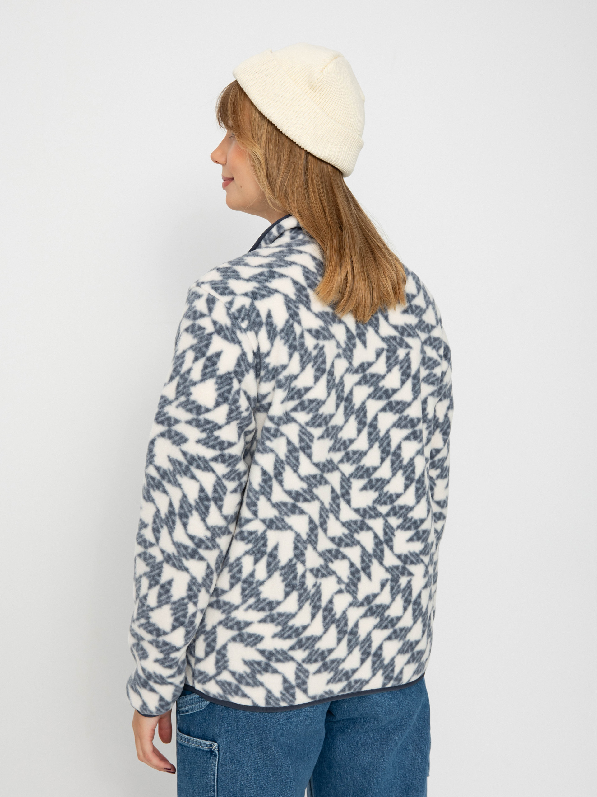 Womens Patagonia Fleece  LW Synch Snap T (synched flight small natural)