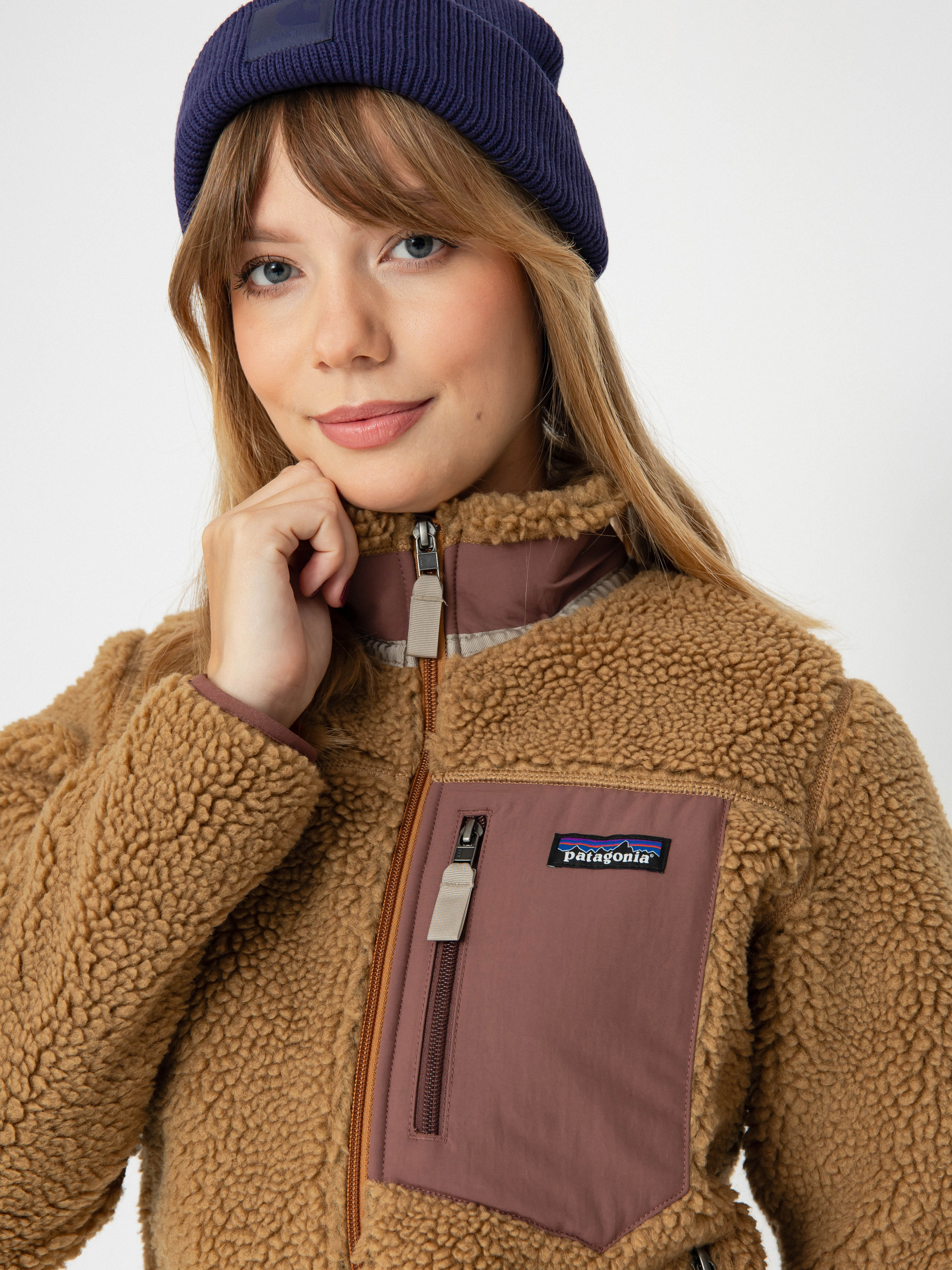 Patagonia Jacket Classic Retro X Wmn (nest brown w/dulse mauve)