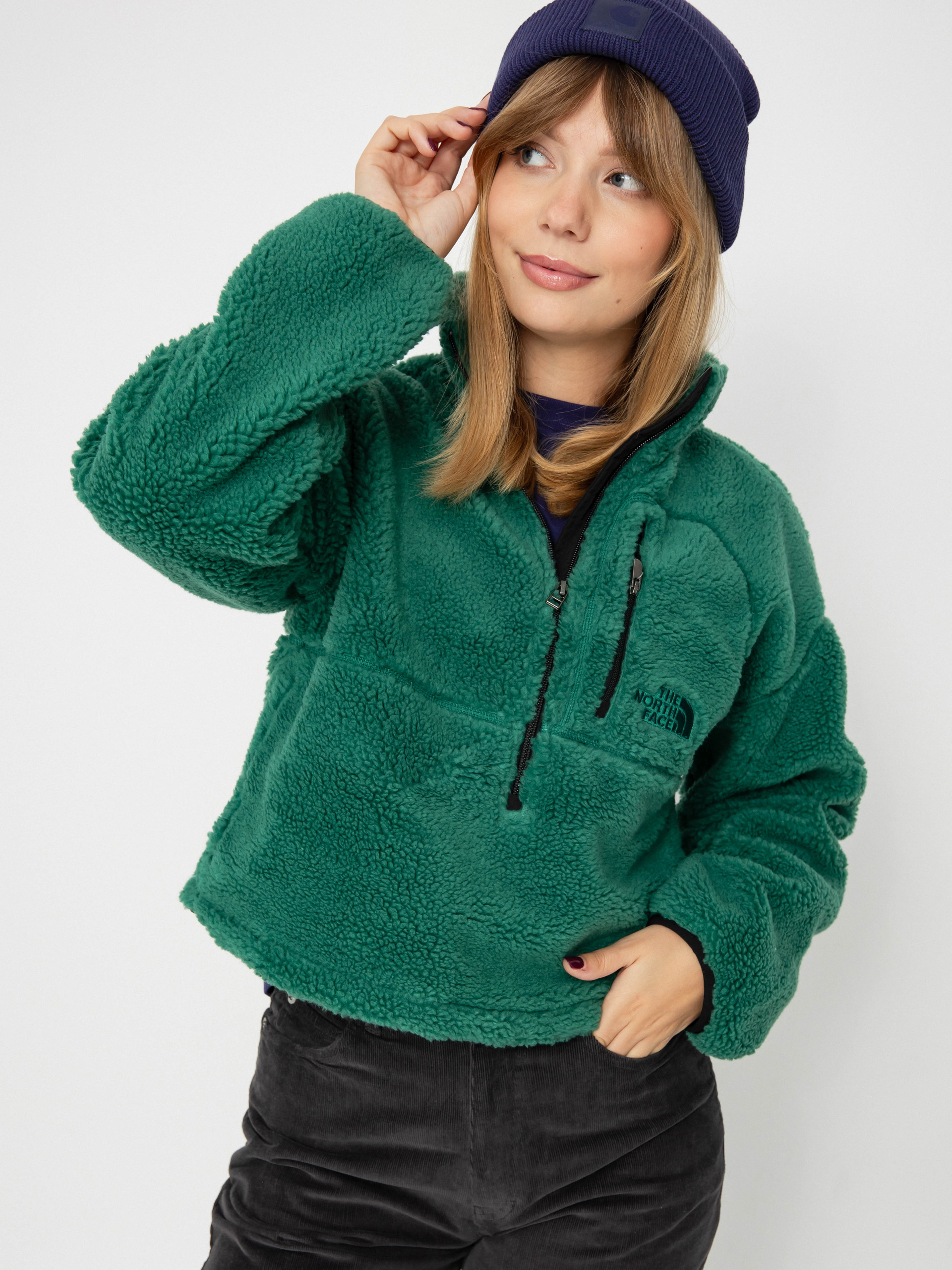 The North Face Jacket Extreme Pile 2 Pullover Wmn - green 