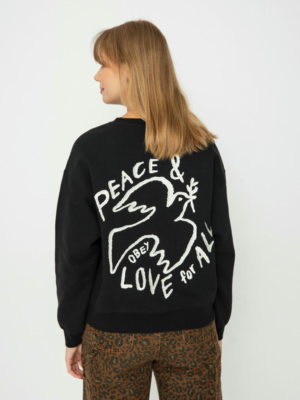 OBEY Sweatshirt Peace Dove Wmn (digital black)