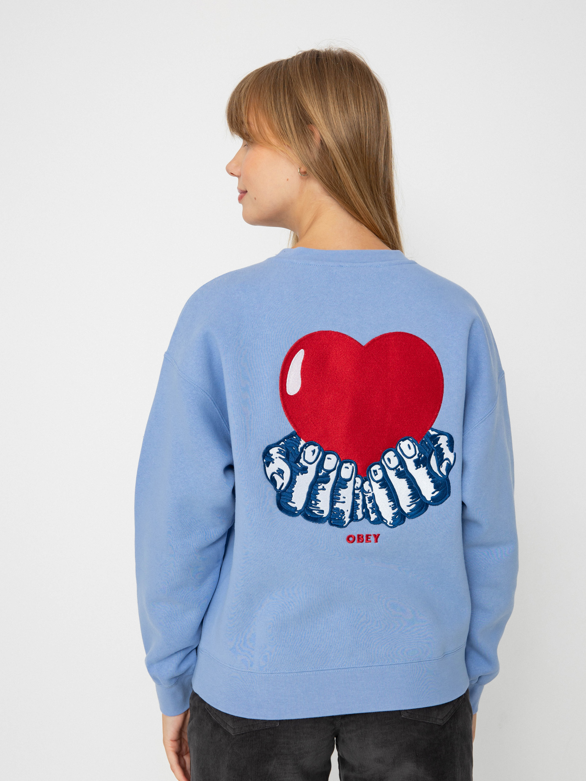 OBEY Sweatshirt Heart Wmn (hydrangea)