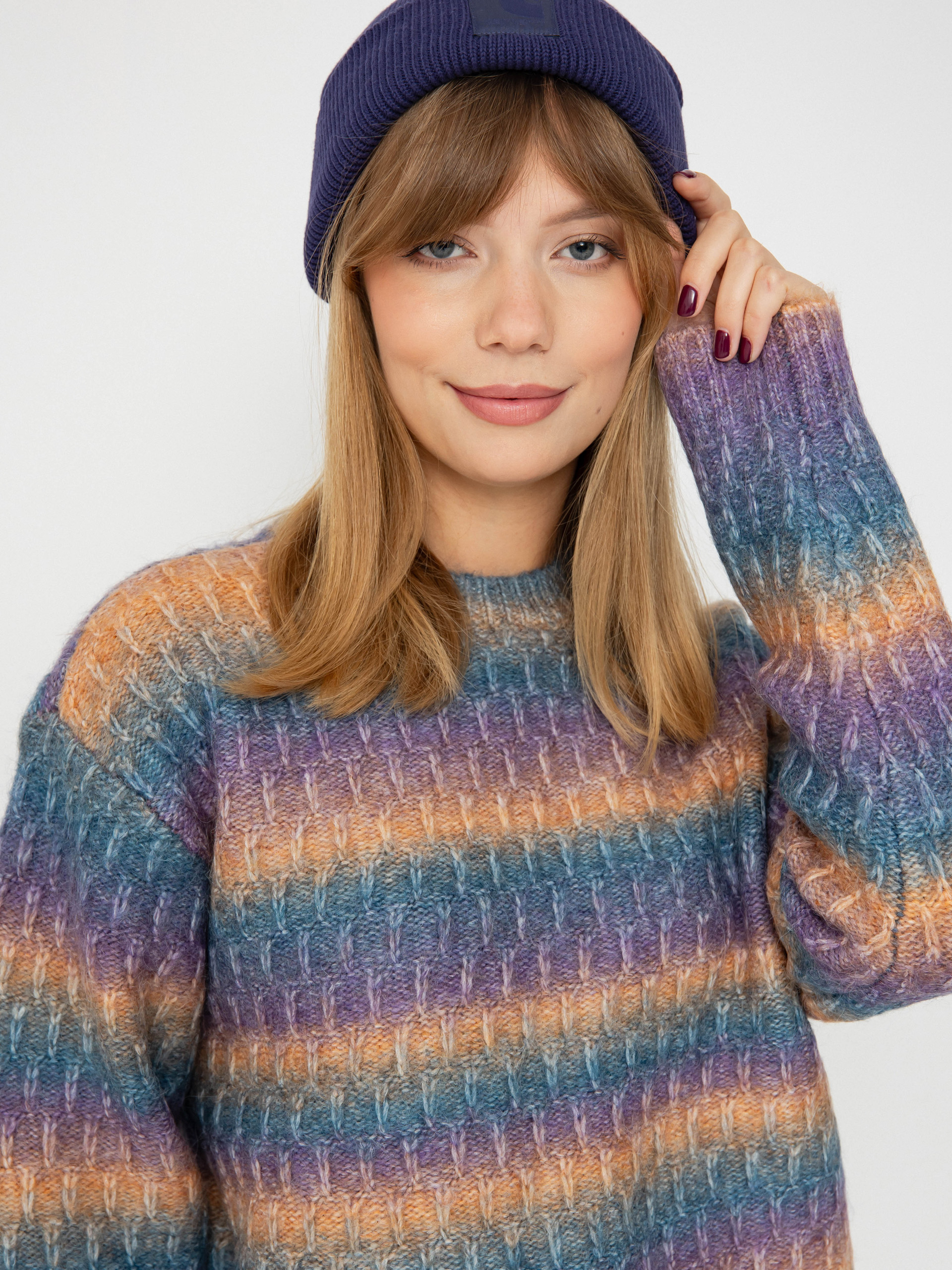 OBEY Pulli Daytrip Crew Sweater Wmn (purple multi)
