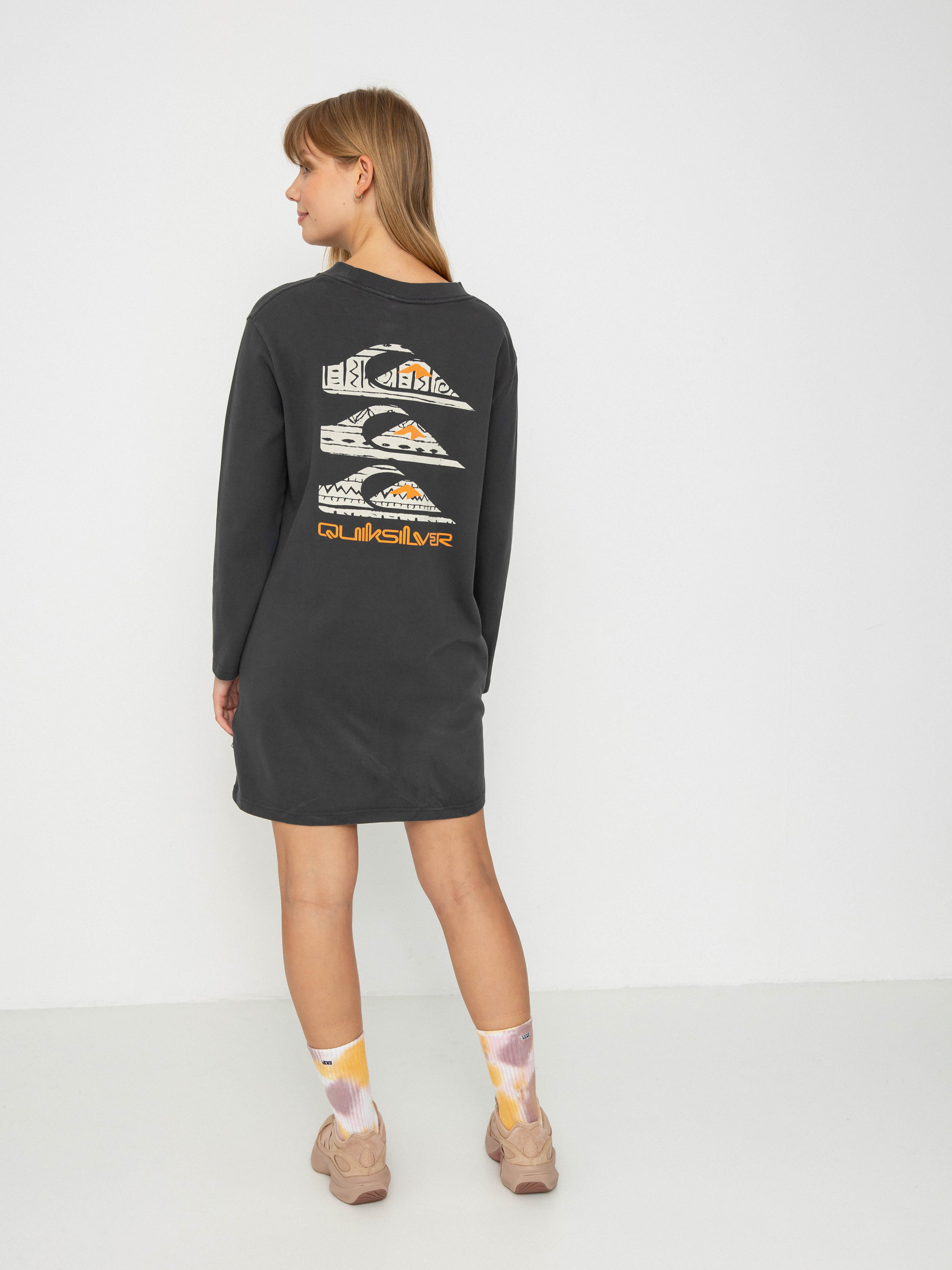 Quiksilver Uni Ls Tee Dress Wmn Longsleeve (tarmac)