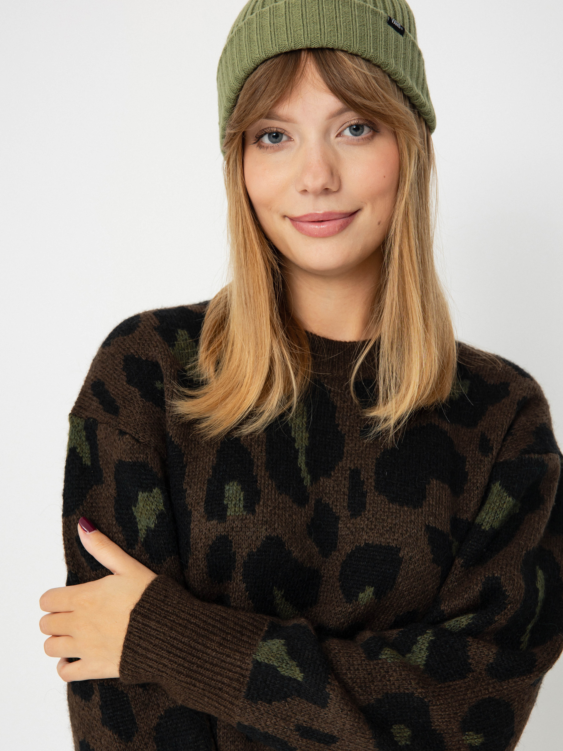 Carhartt WIP Pulli Merton Wmn (camo leo jacquard/tamarind)