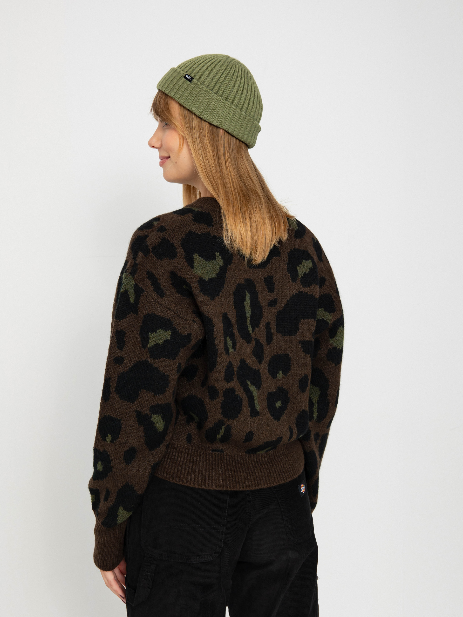Carhartt WIP Sweater Merton Wmn (camo leo jacquard/tamarind)