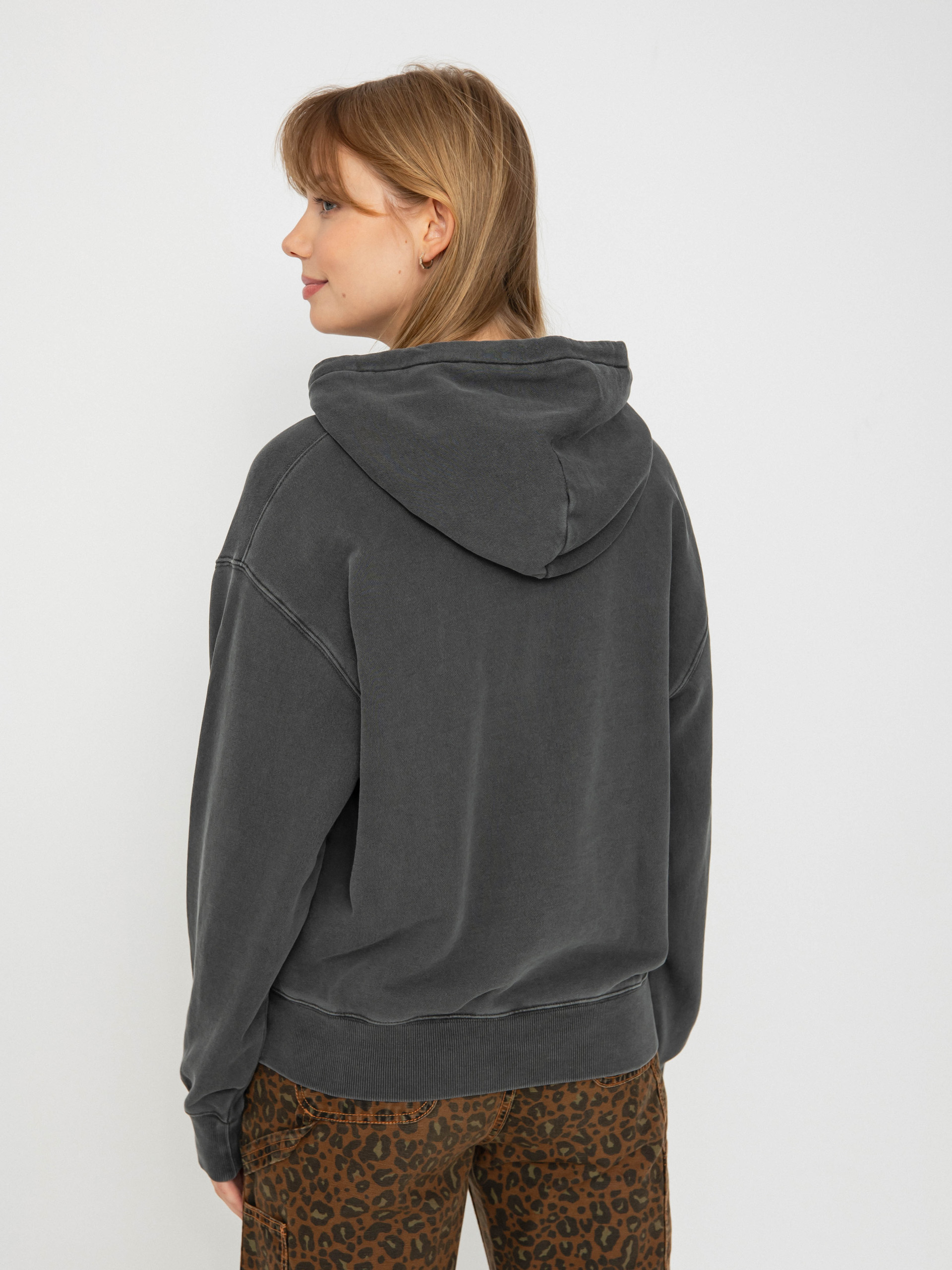 Carhartt WIP Hoodie Nelson HD Wmn - black, grey (graphite)