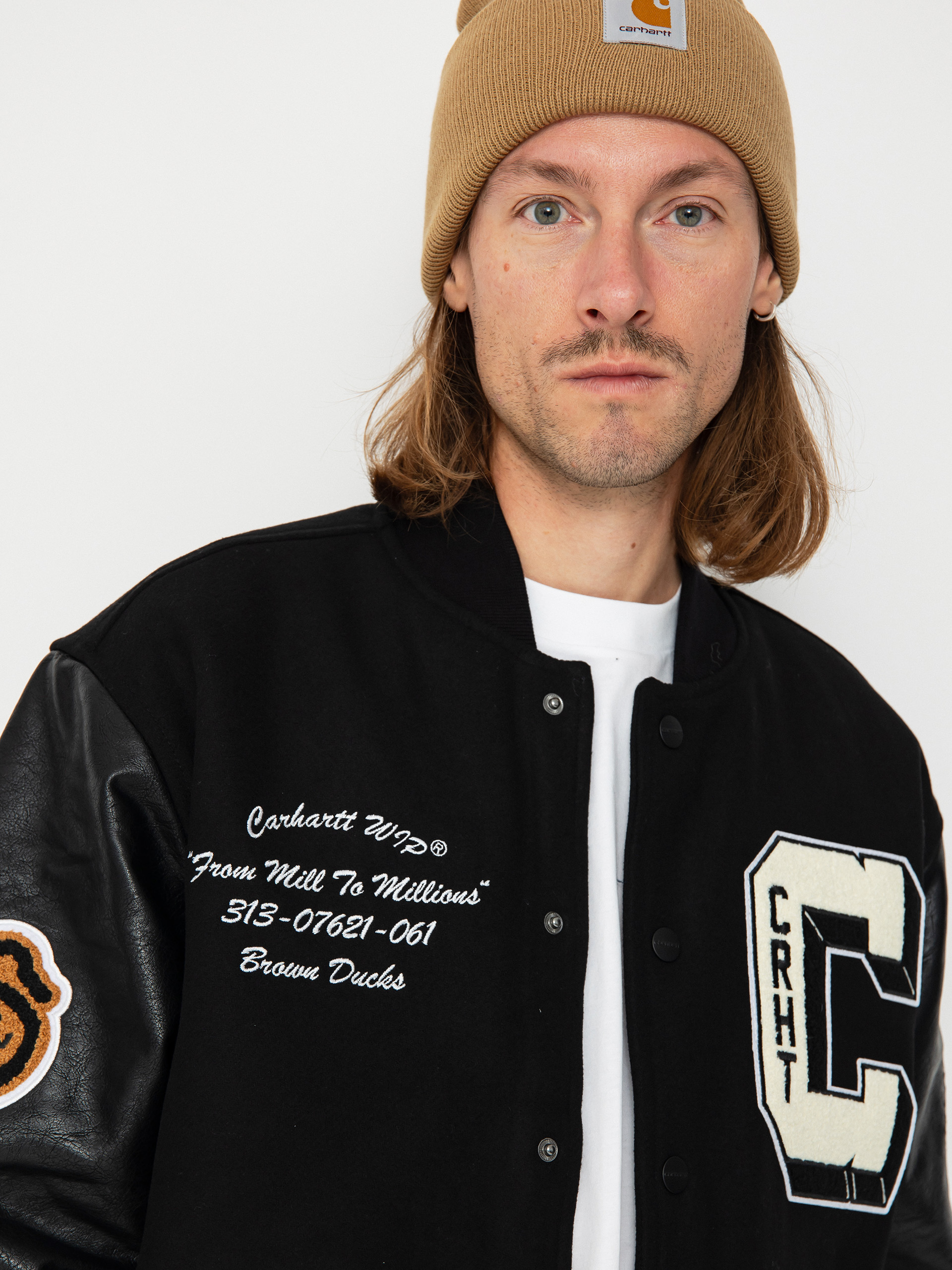 Carhartt WIP Jacket Brown Ducks Bomber (black/black)