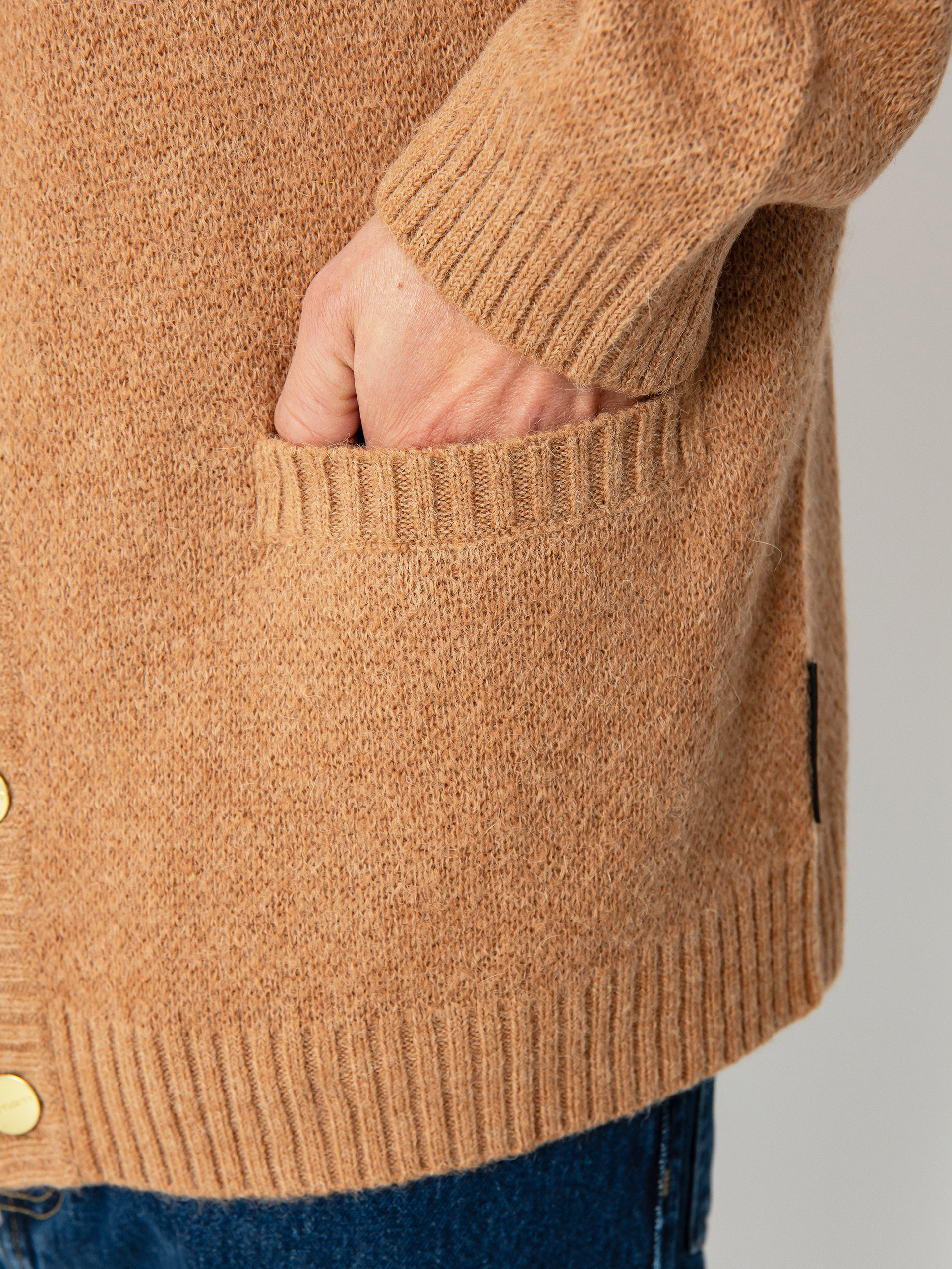 Carhartt WIP Pulli Merton Cardigan (peanut)