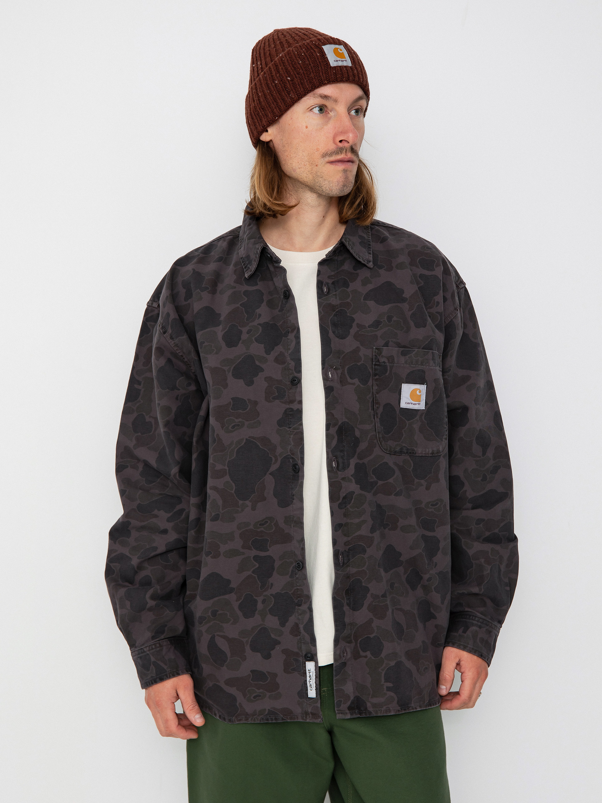 Carhartt WIP Hemd Duck (camo duck/green/graphite)