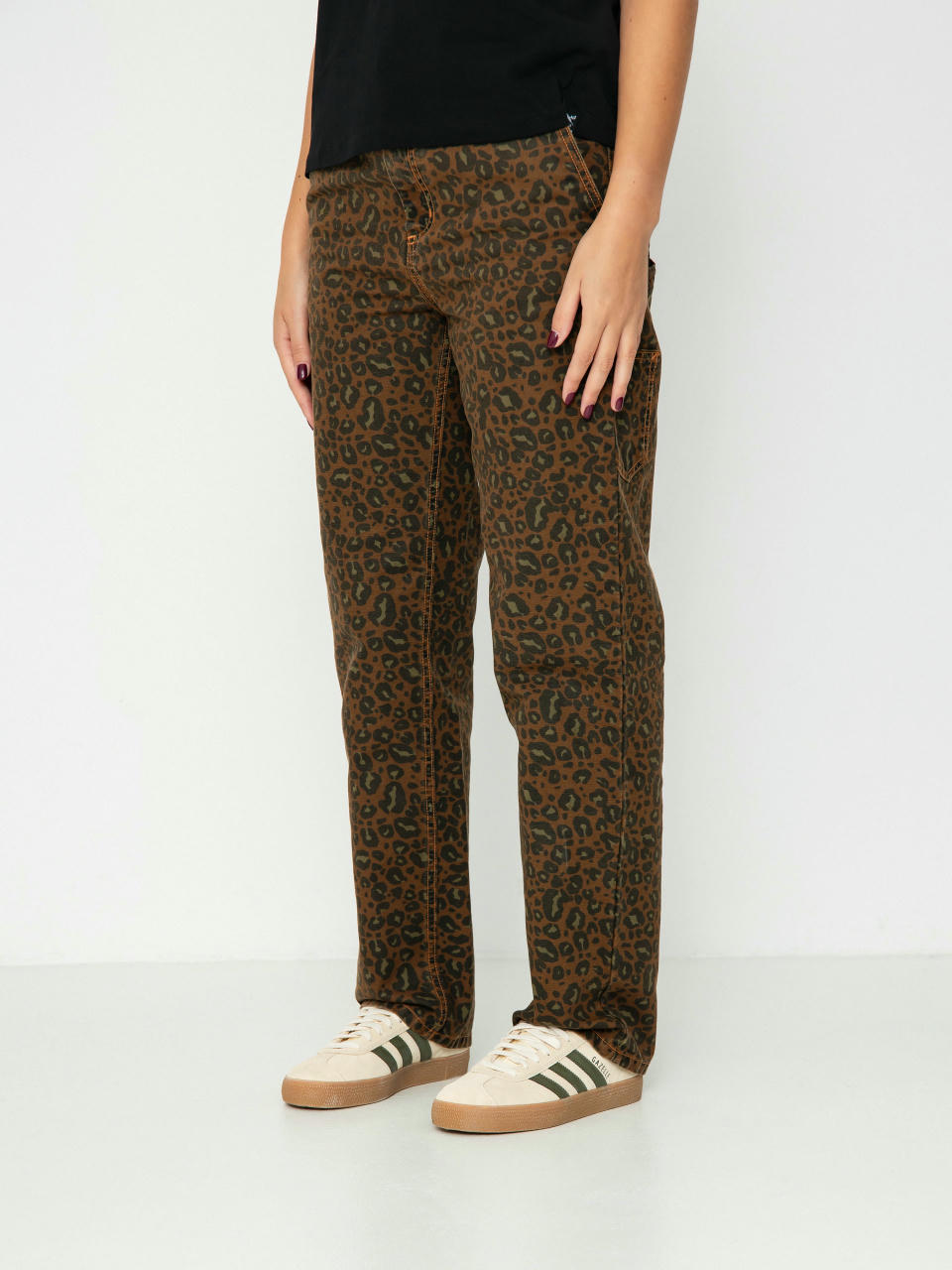 Carhartt WIP Pants Leo Pierce Wmn (camo leo/tamarind/tamarind)