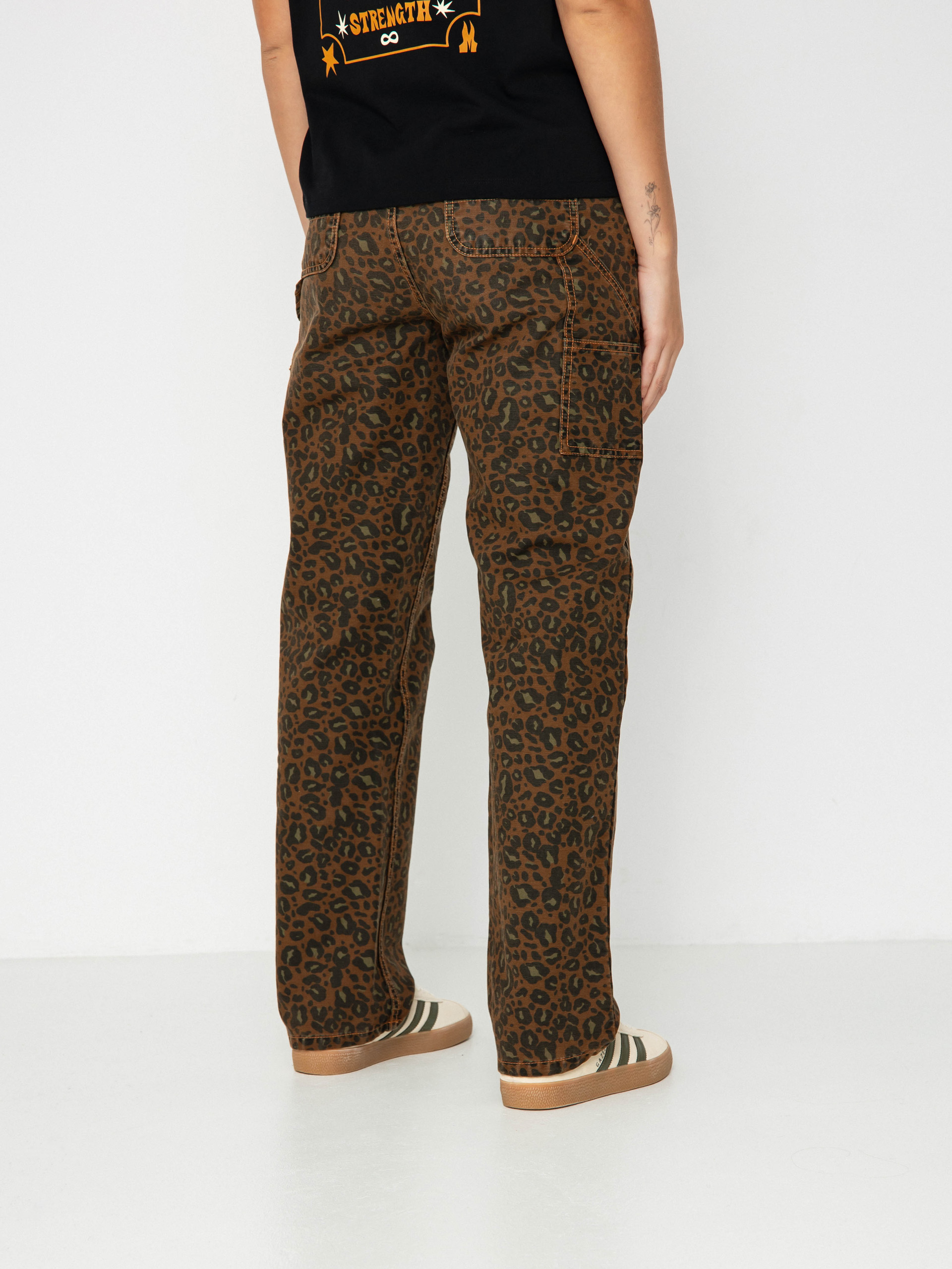 Carhartt WIP Pants Leo Pierce Wmn (camo leo/tamarind/tamarind)