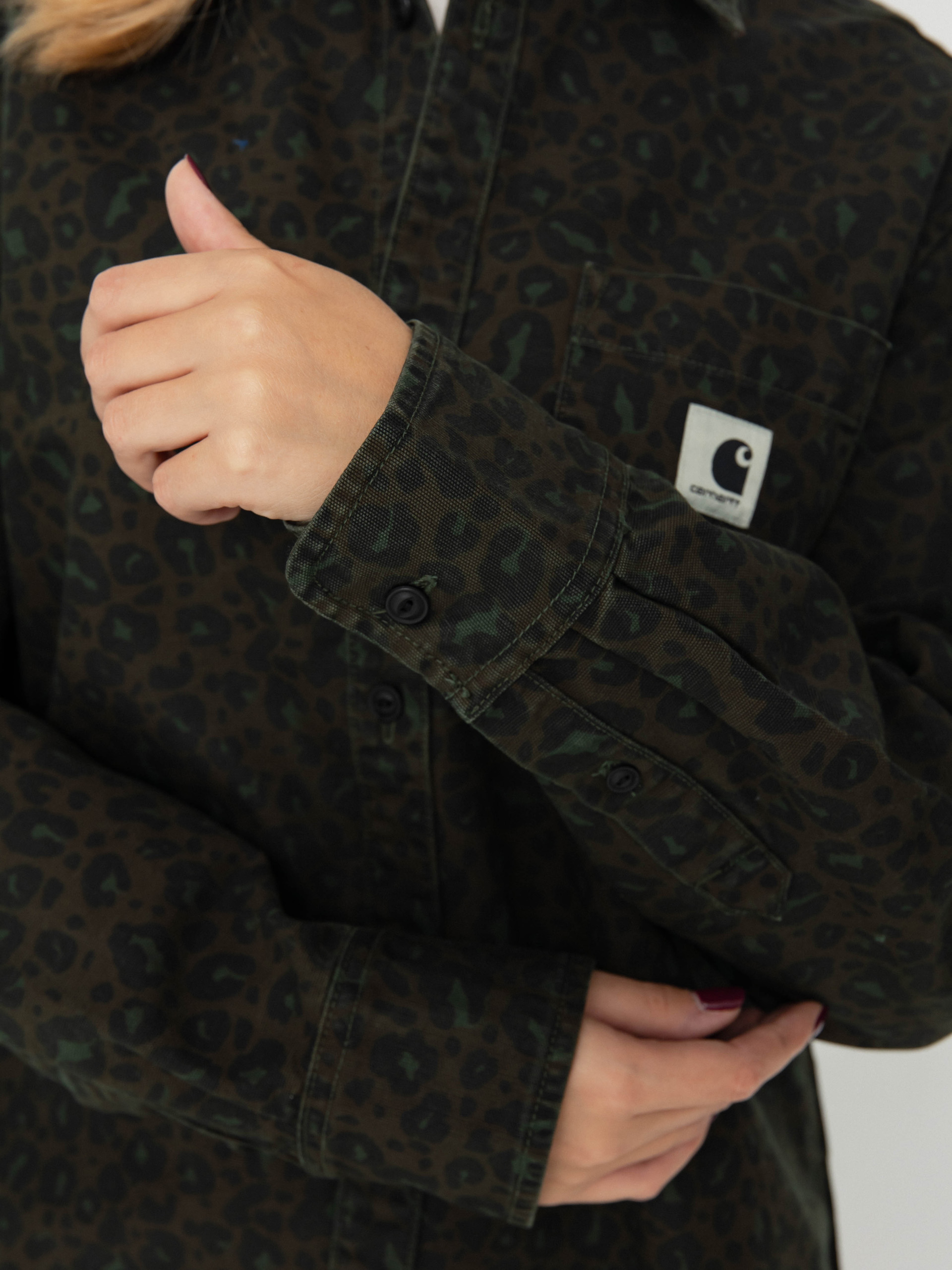 Carhartt WIP Shirt Leo Wmn (camo leo/tamarind/office green)
