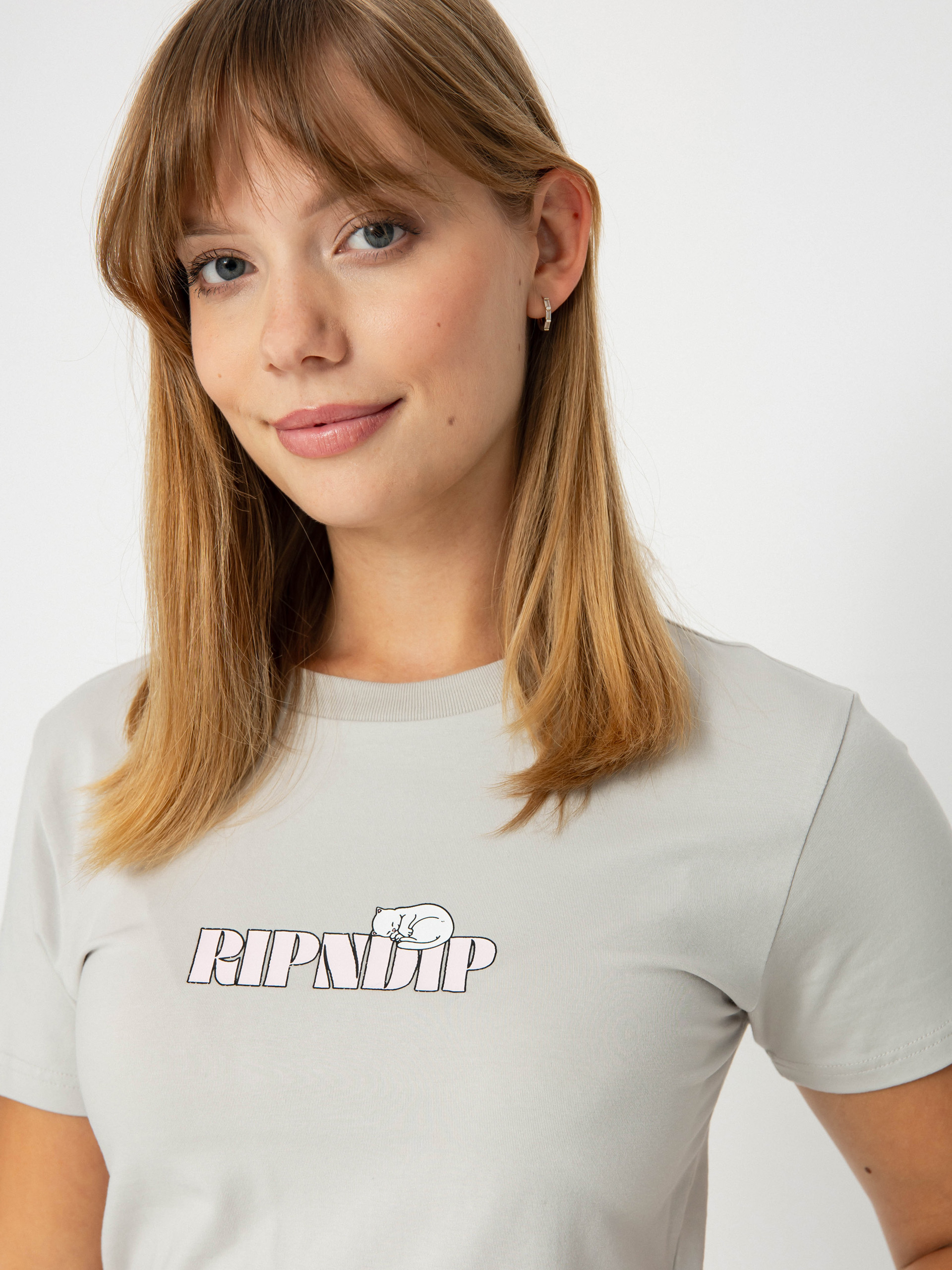 RipNDip T-Shirt Taste Like Nerm Cropped Baby Wmn - grey (grey)