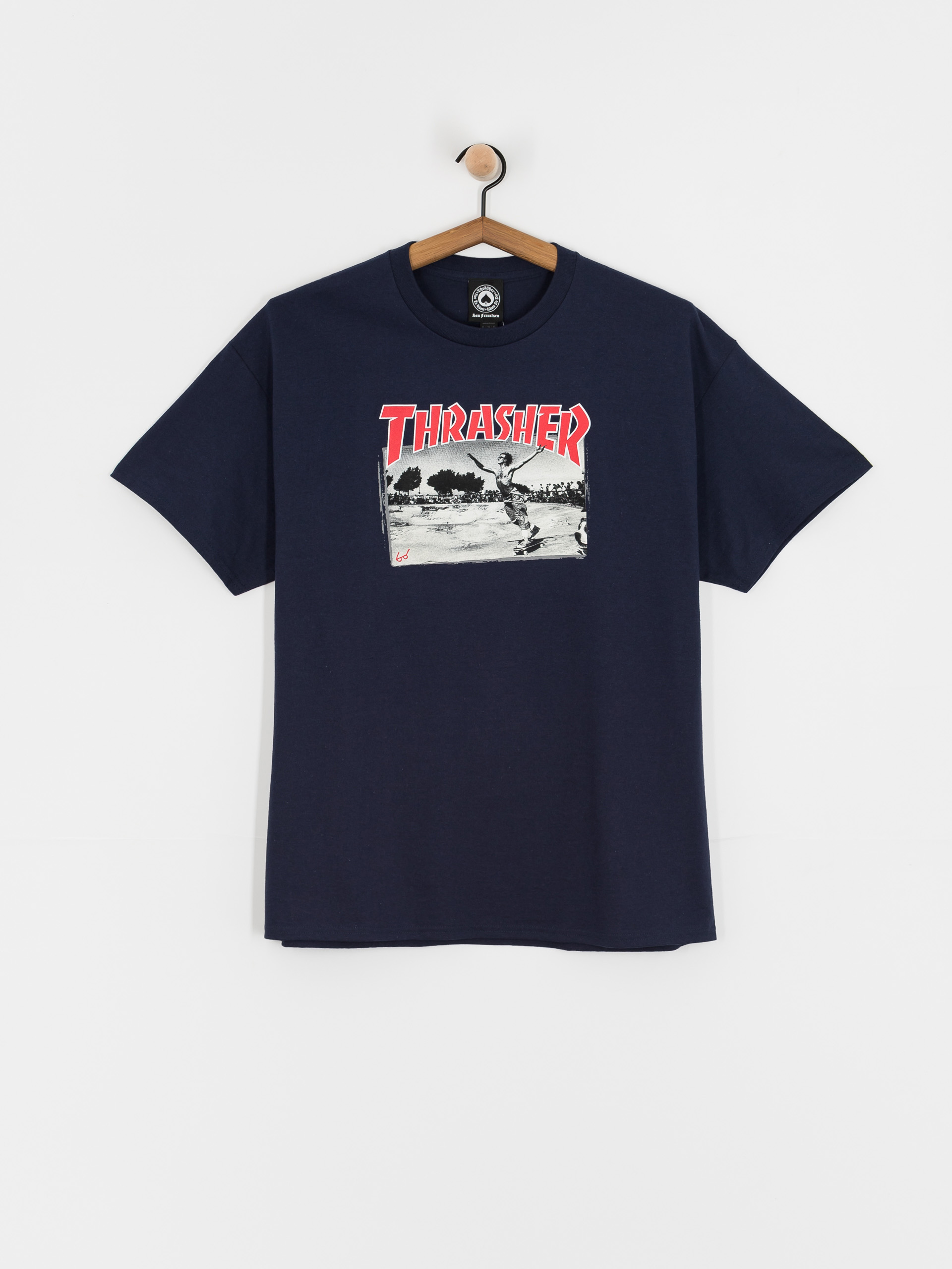 Thrasher T Shirt Jake Dish navy blue