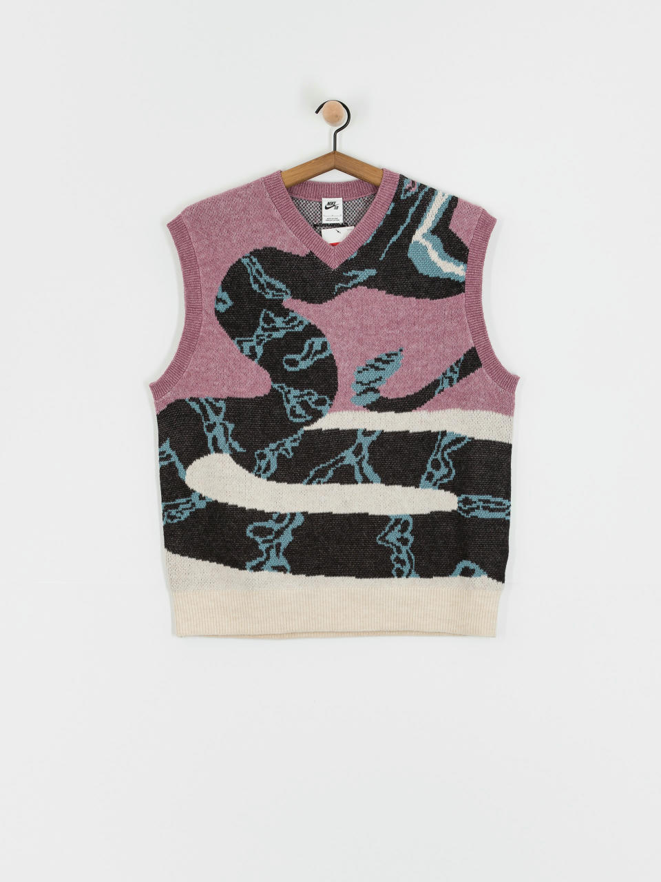 Nike SB Vest SL Sweater Snake (plum dust/lt orewood brn/black)