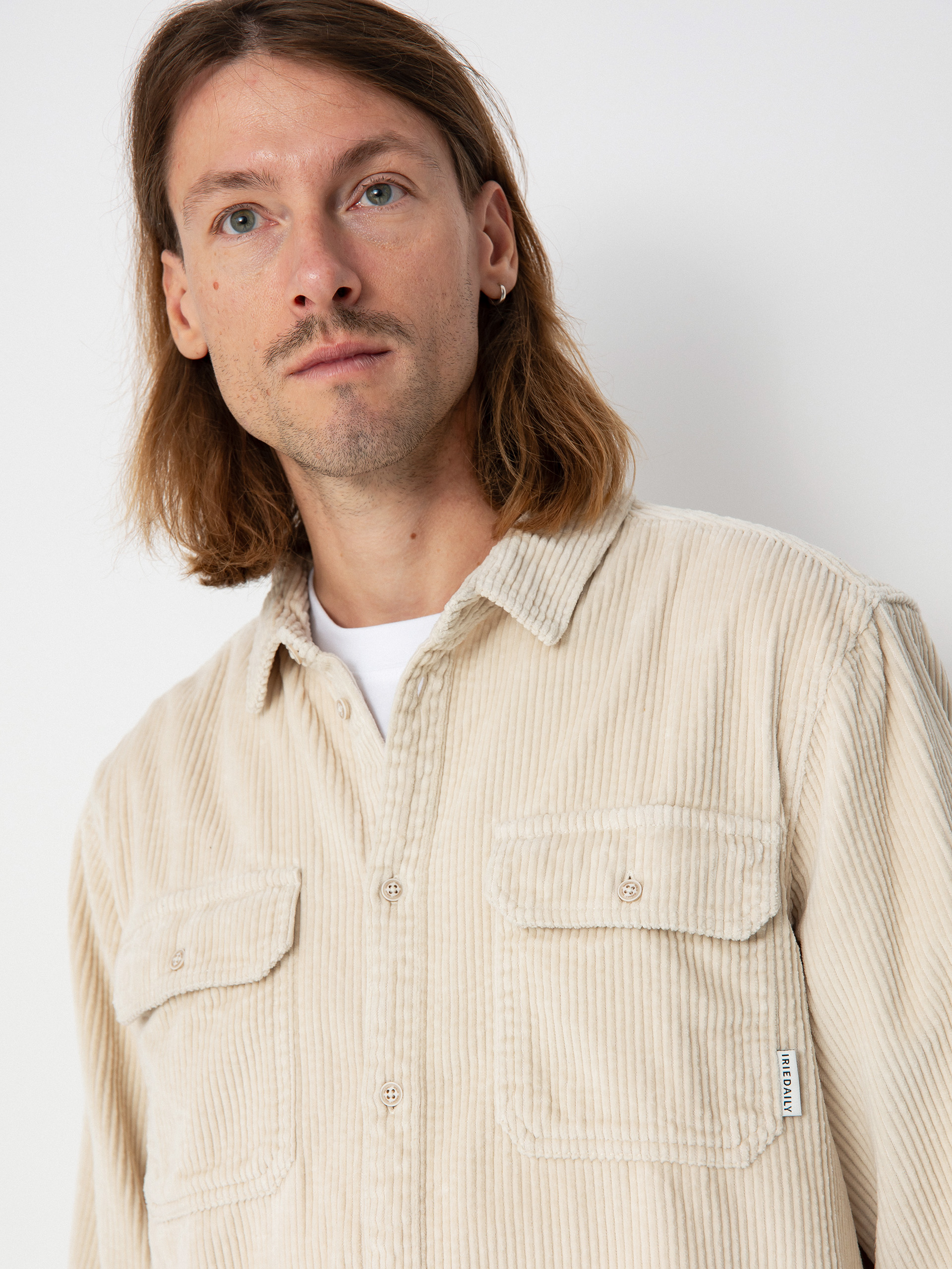 Iriedaily Bubble Cord Shirt (ecru)