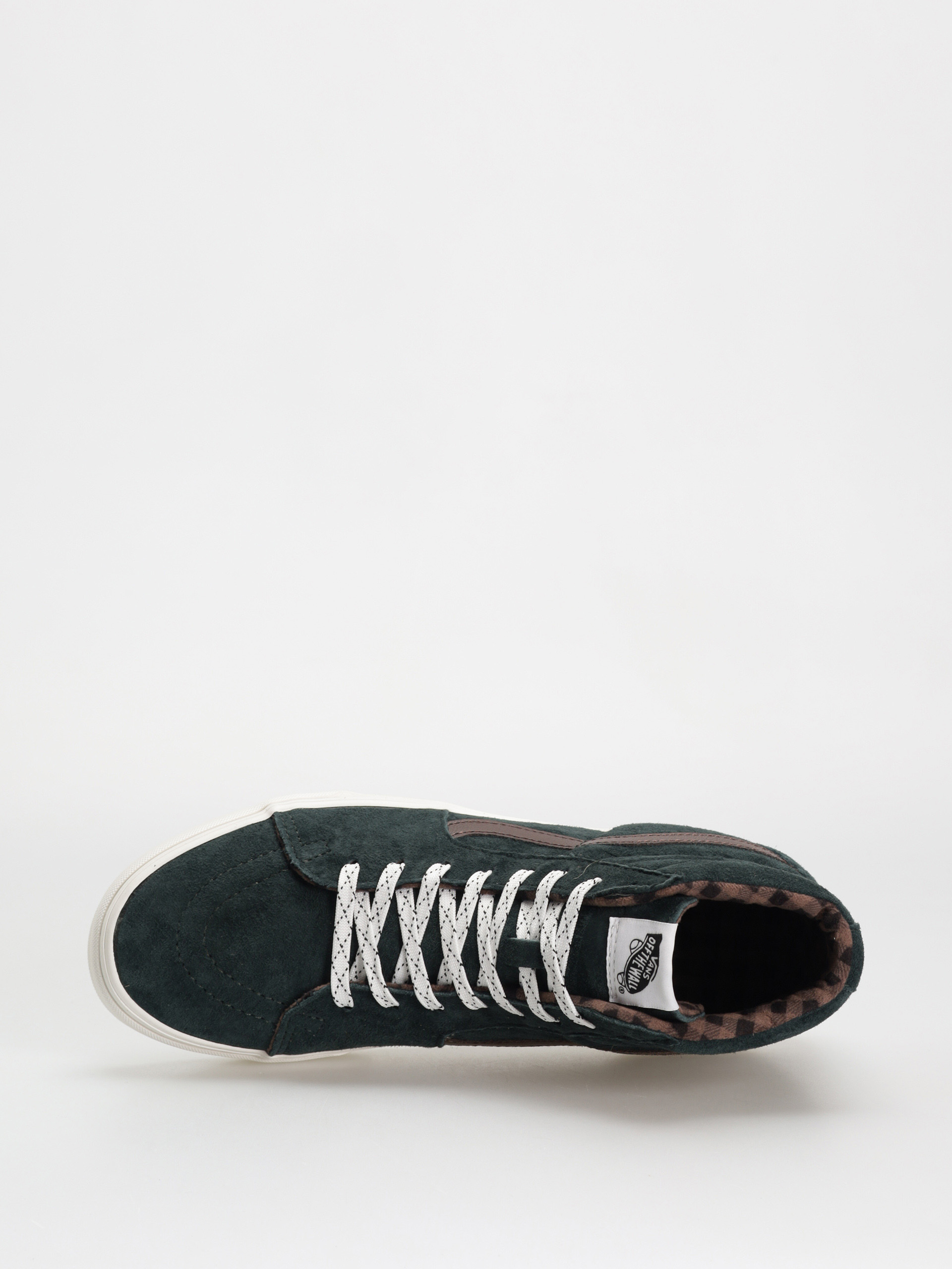 Vans Sk8 Hi Schuhe (pig suede plaid scarab)
