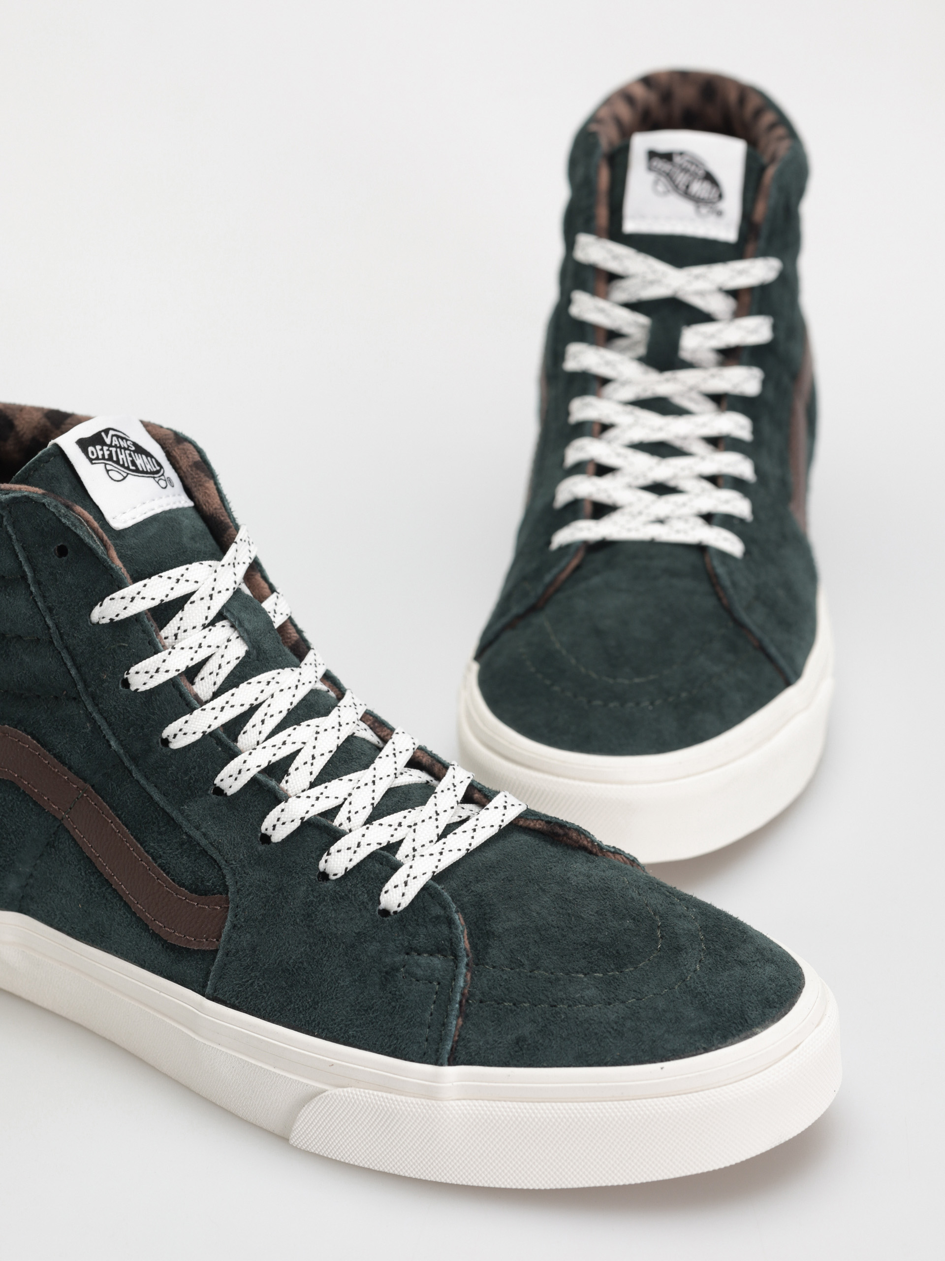 Vans Sk8 Hi Shoes (pig suede plaid scarab)