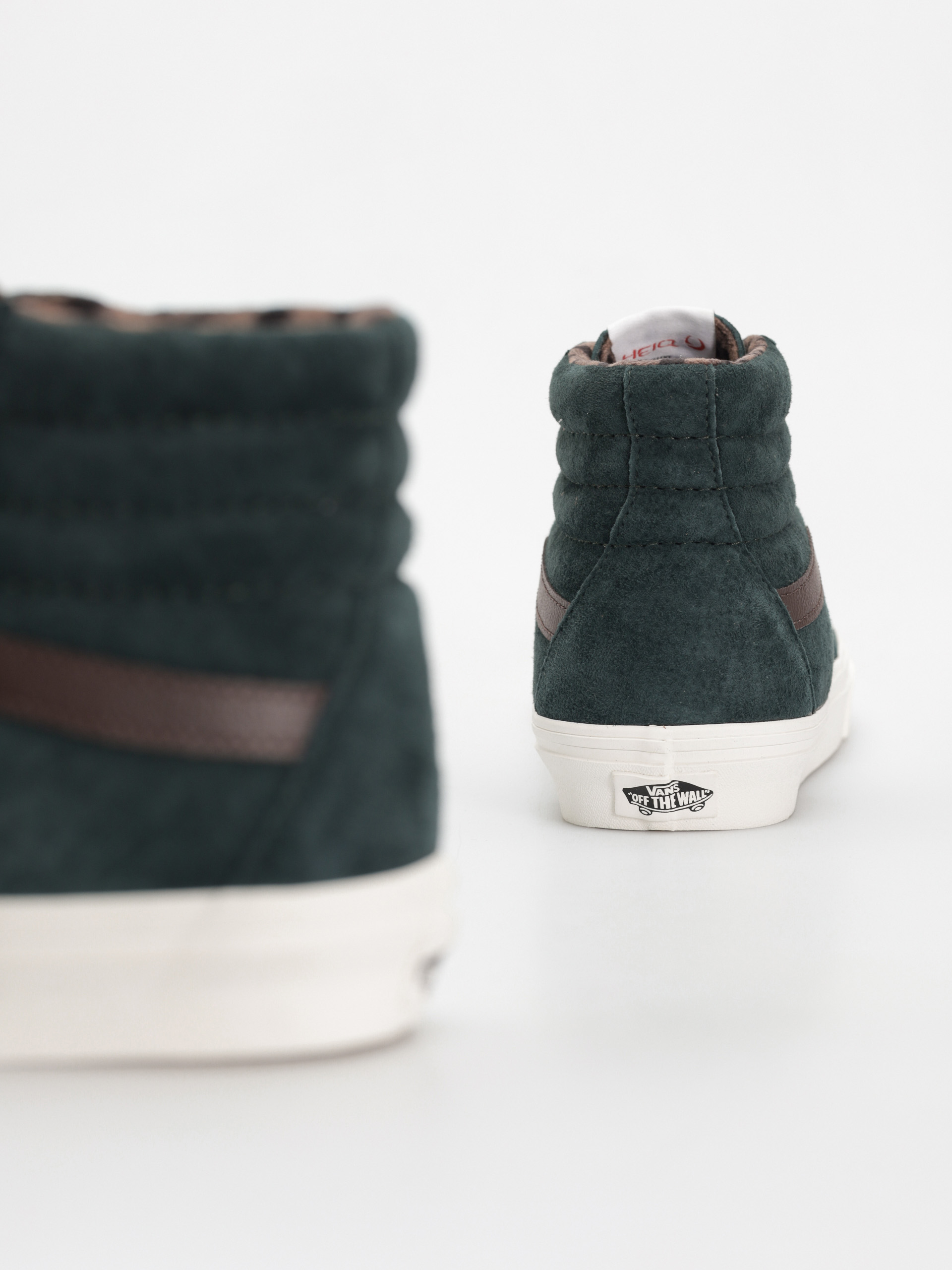 Vans Sk8 Hi Schuhe (pig suede plaid scarab)