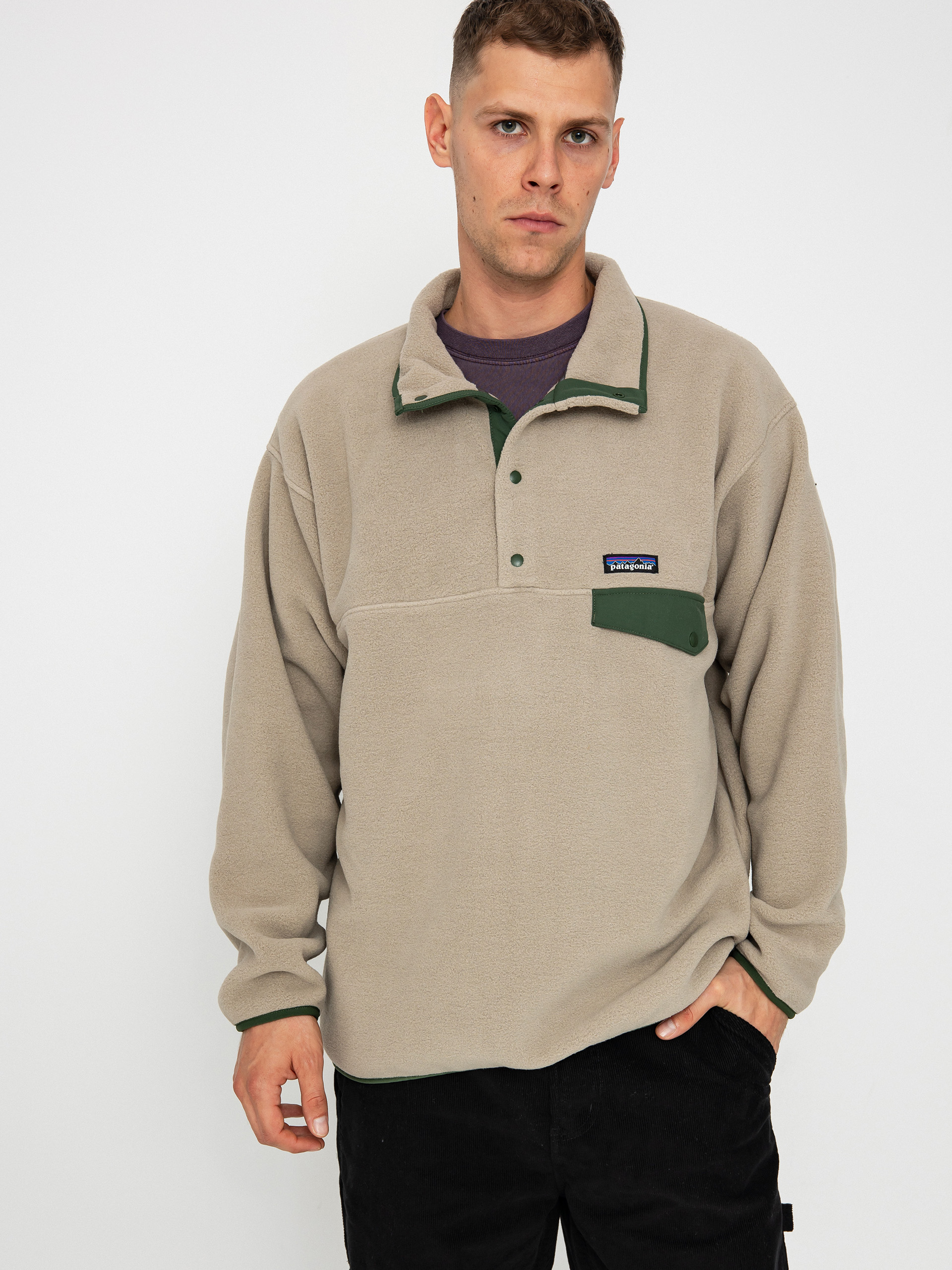 Patagonia Fleece Jacke Synch Snap T (seabird grey)