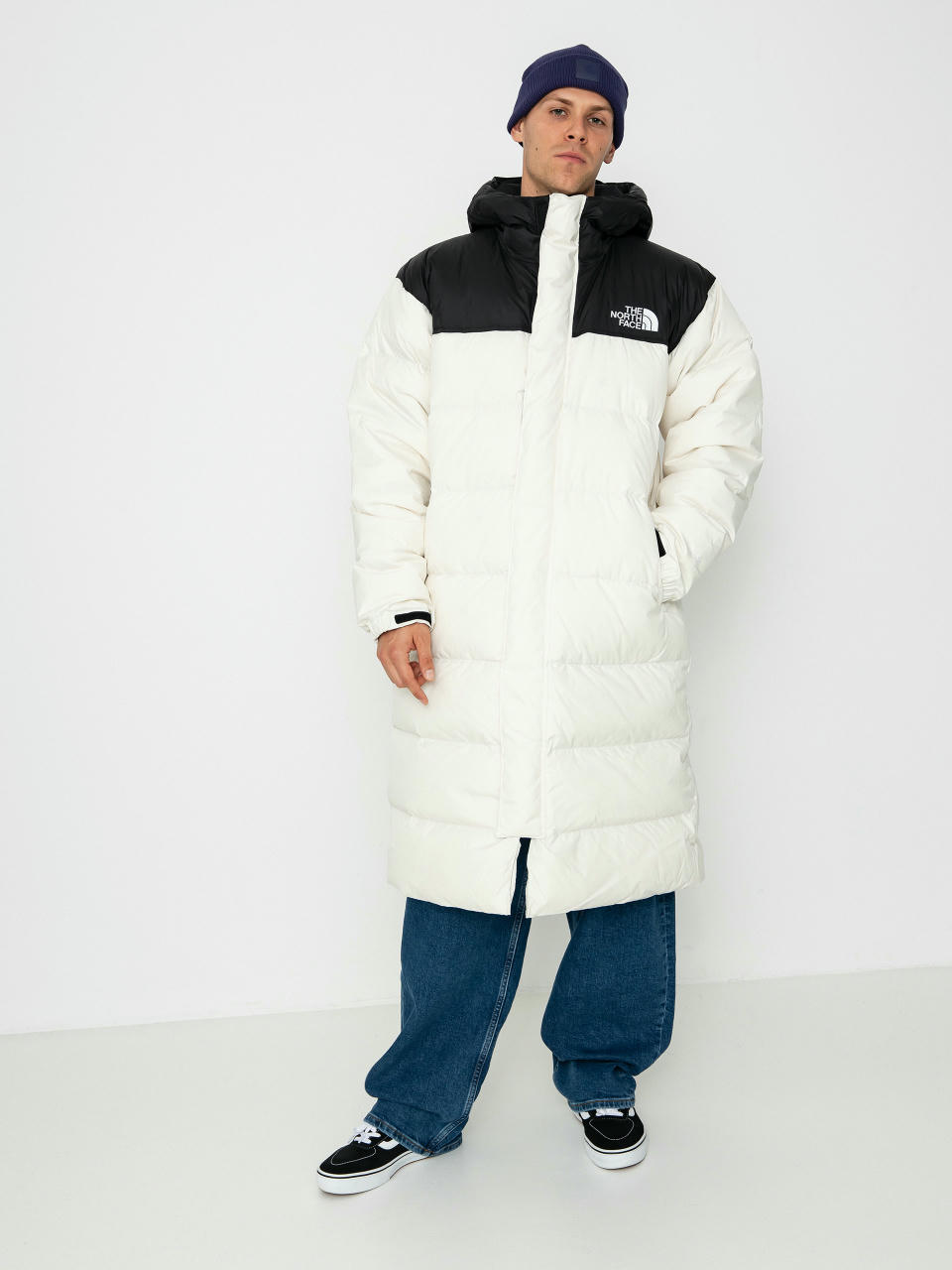 The North Face Jacke Nuptse Parka (white dune/tnf black)