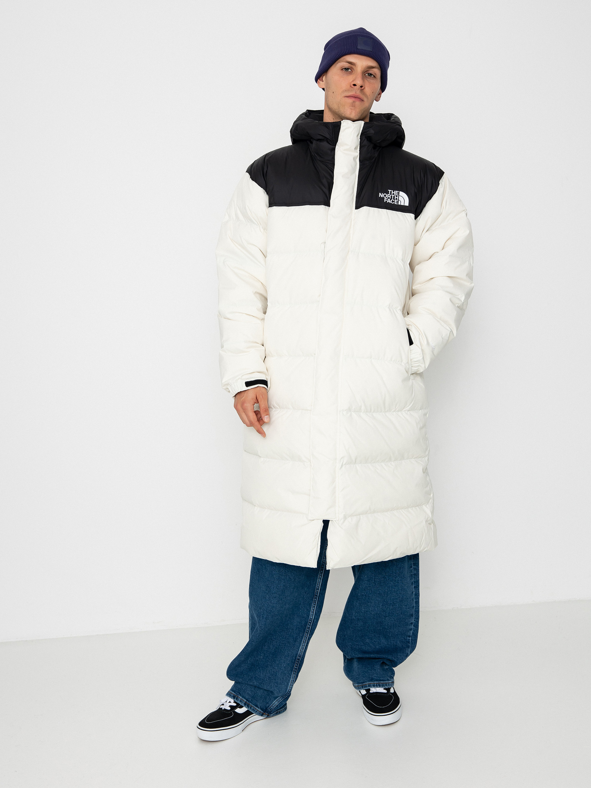 North face black and white coat online