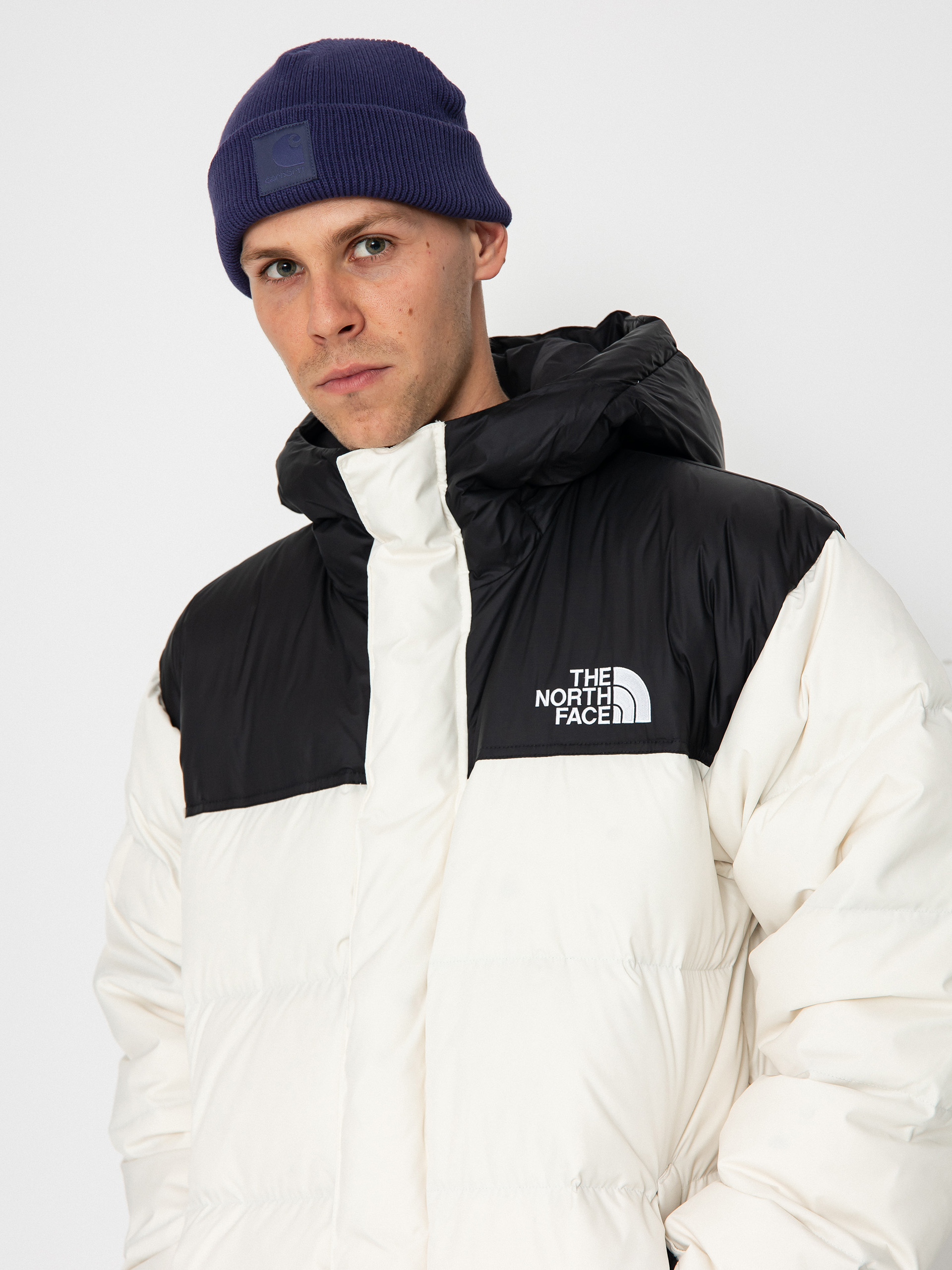 The North Face Jacket Nuptse Parka (white dune/tnf black)