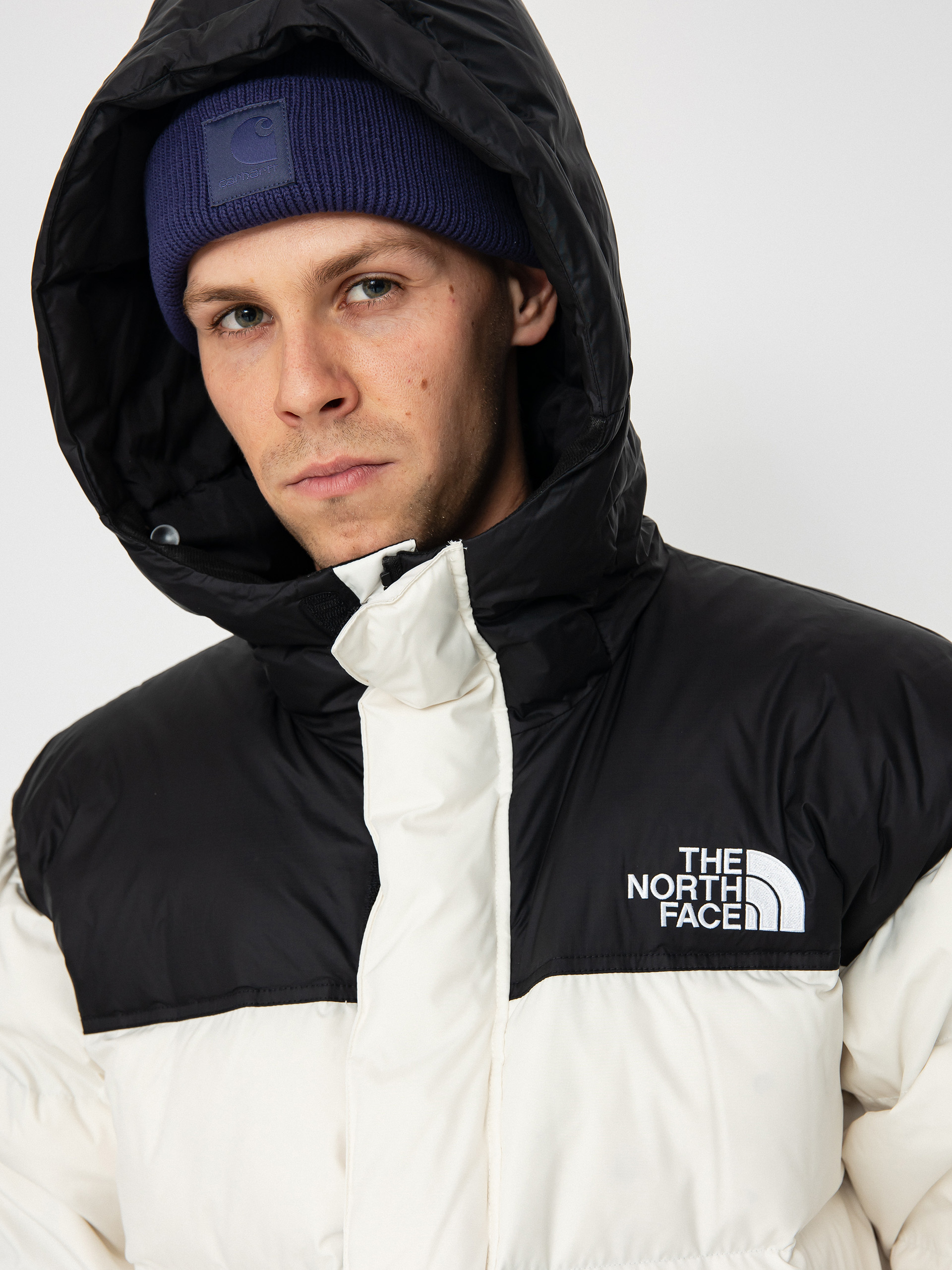 The North Face Jacket Nuptse Parka (white dune/tnf black)
